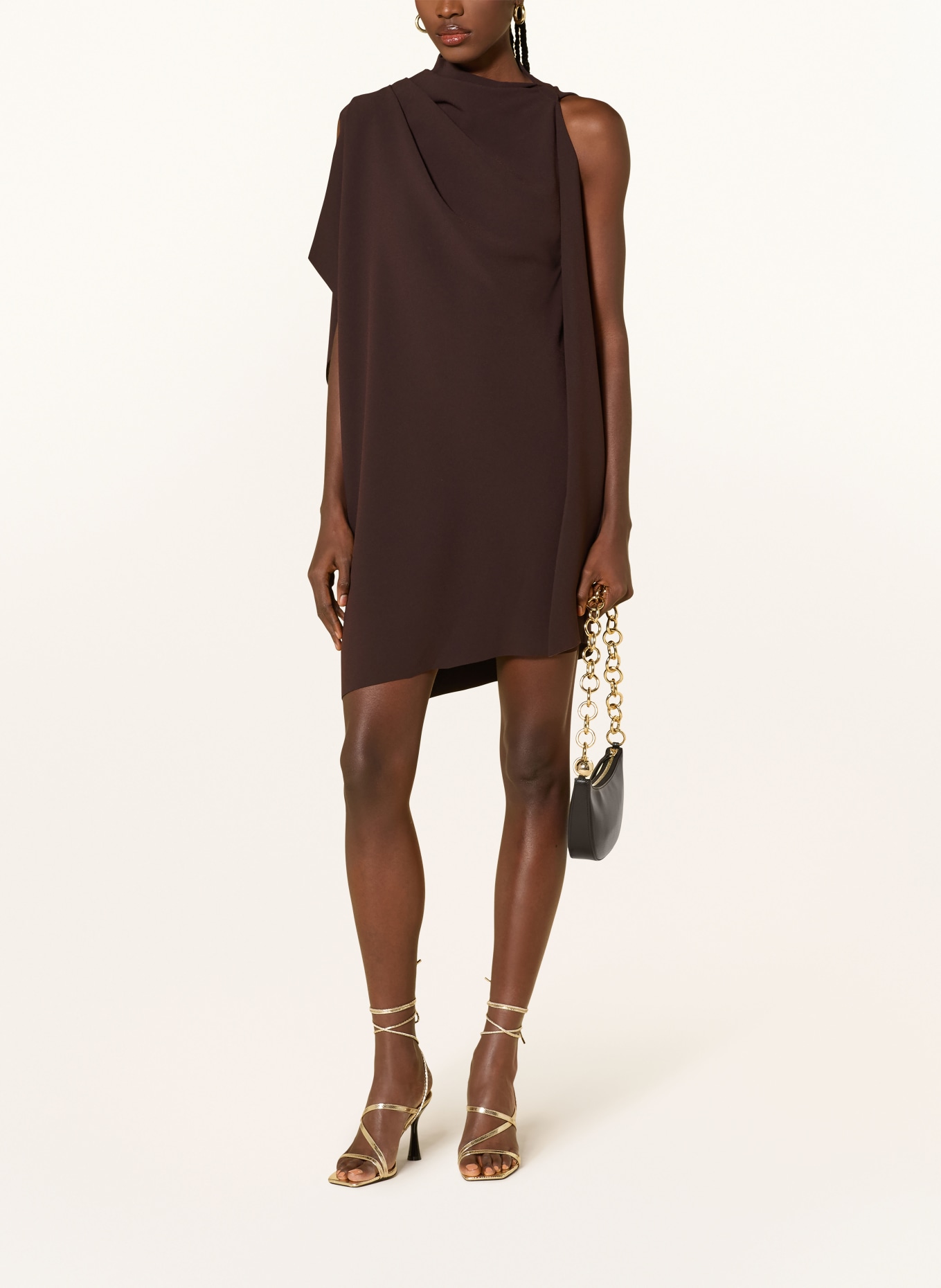 REISS Kleid ELLERY: DUNKELBRAUN