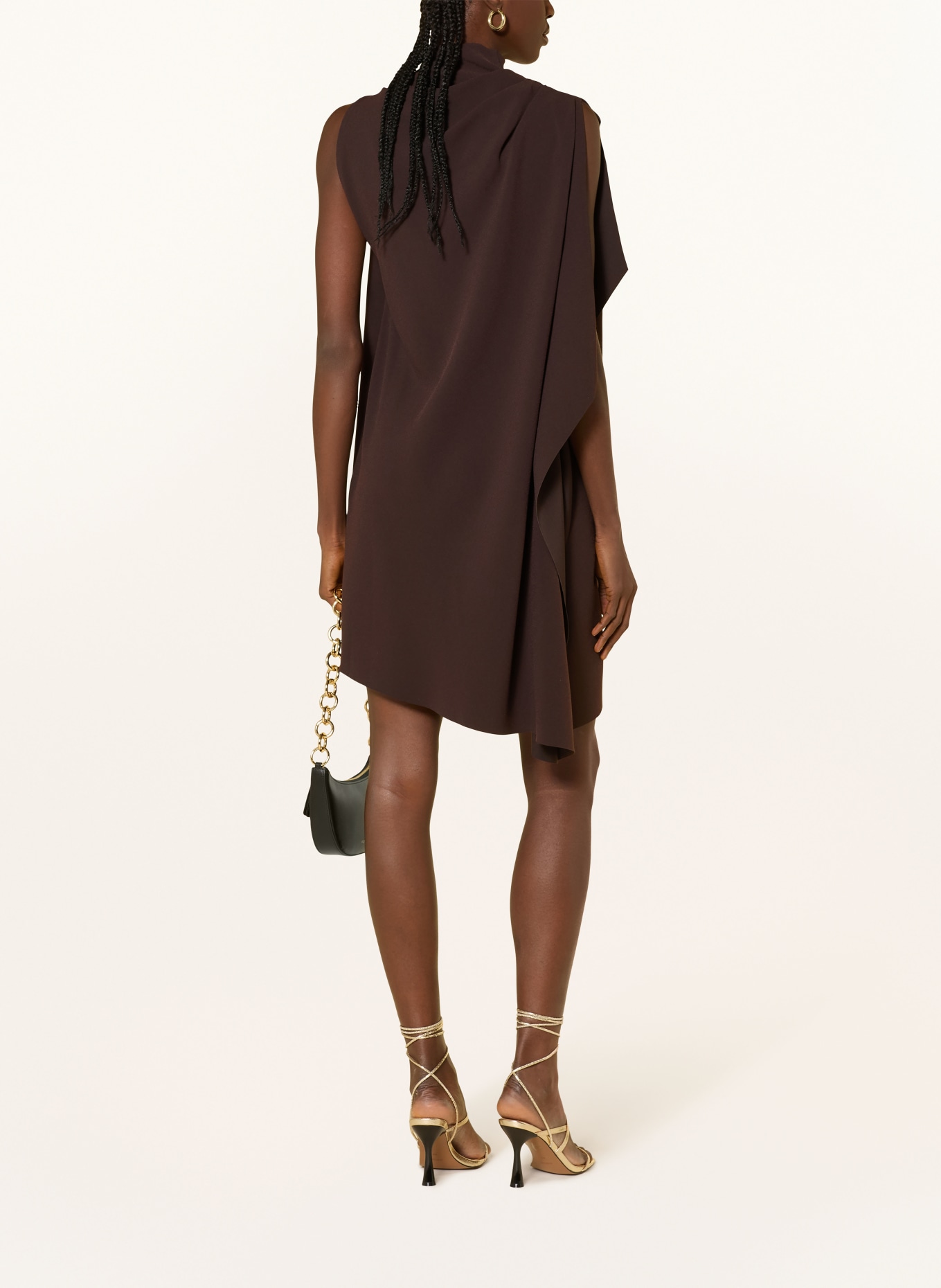 REISS Kleid ELLERY: DUNKELBRAUN