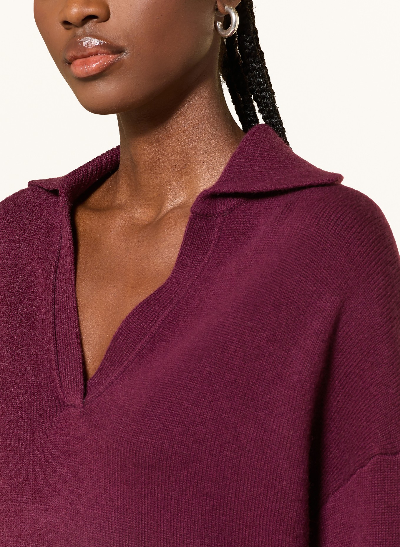 maje Pullover: DUNKELROT