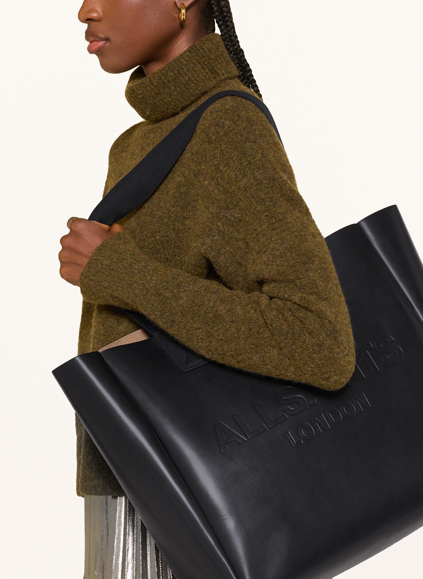 ALLSAINTS Shopper IZZY: SCHWARZ