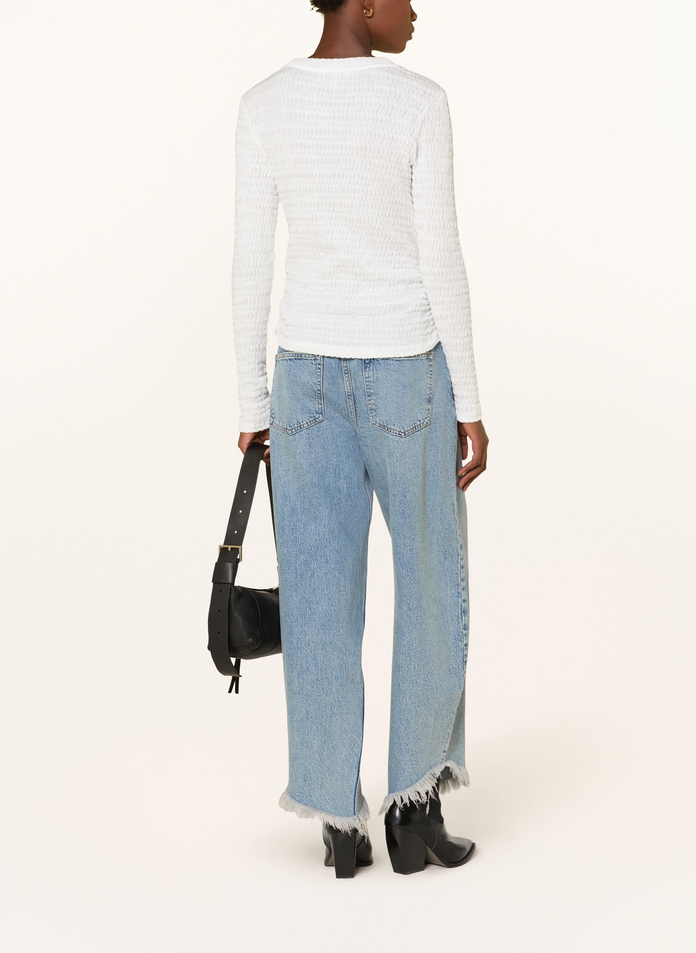 ALLSAINTS T-shirt à manches longues WEST: BLANC