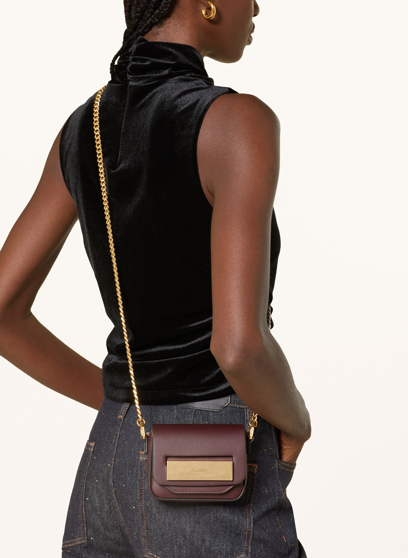 ALLSAINTS Umhängetasche ETTA: DUNKELROT