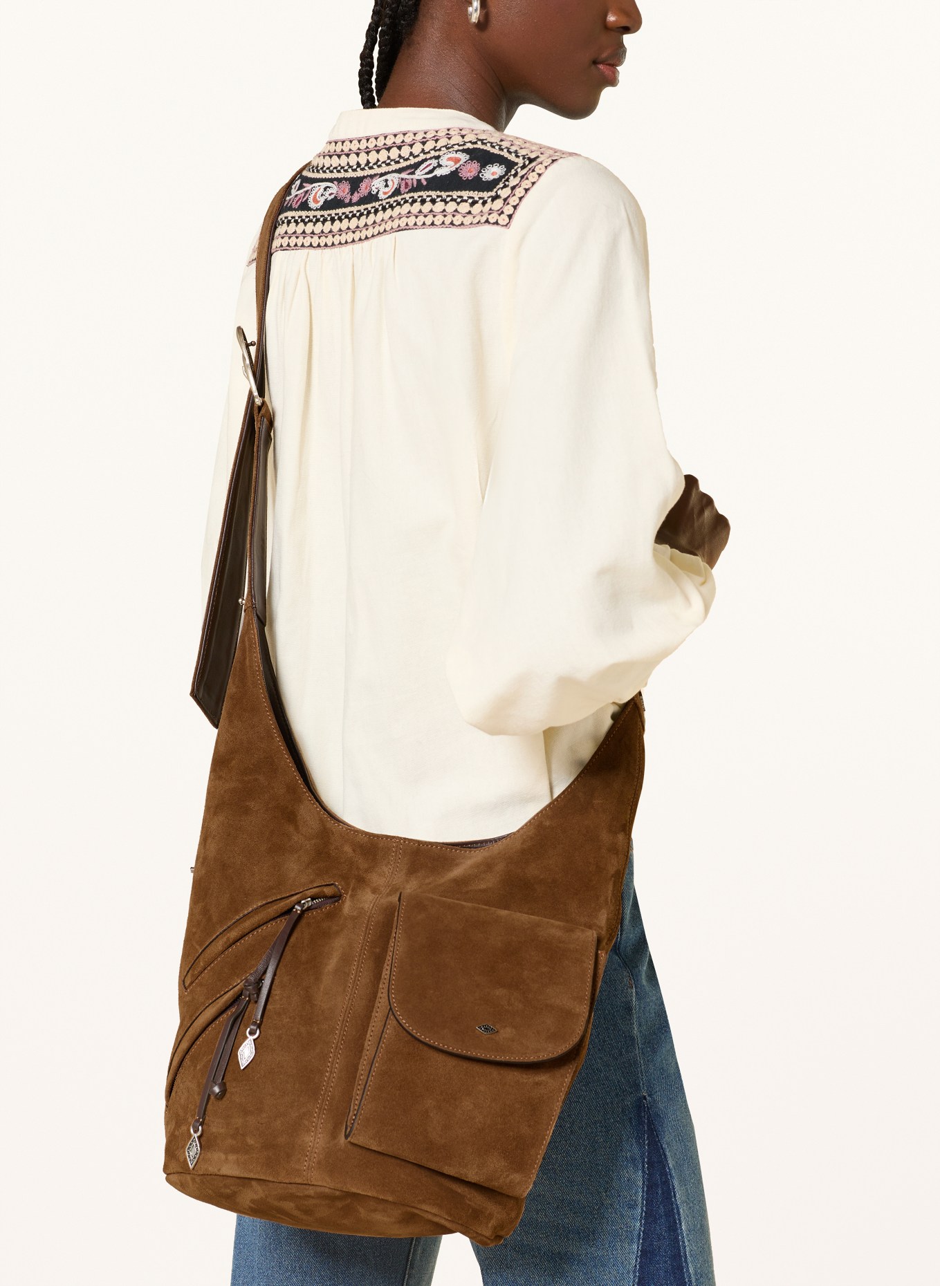 ba&sh Beuteltasche YOUYOU: BRAUN