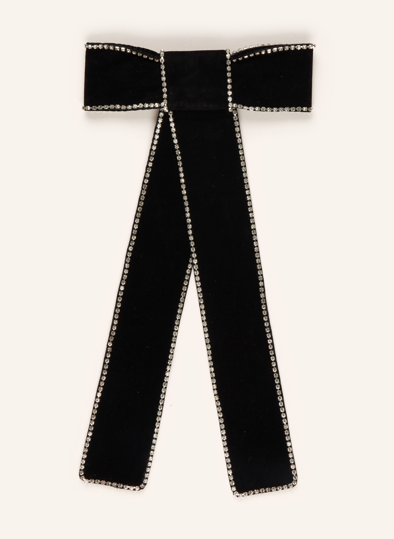 maje Haarspange mit Schmucksteinen: SCHWARZ