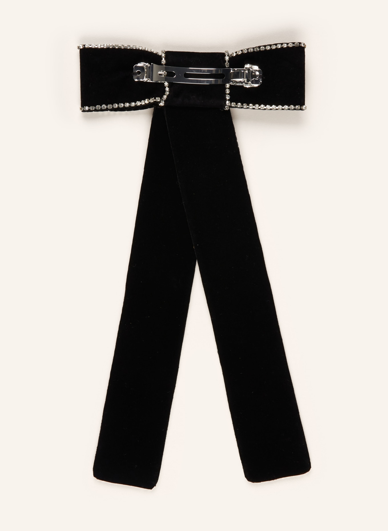 maje Haarspange mit Schmucksteinen: SCHWARZ