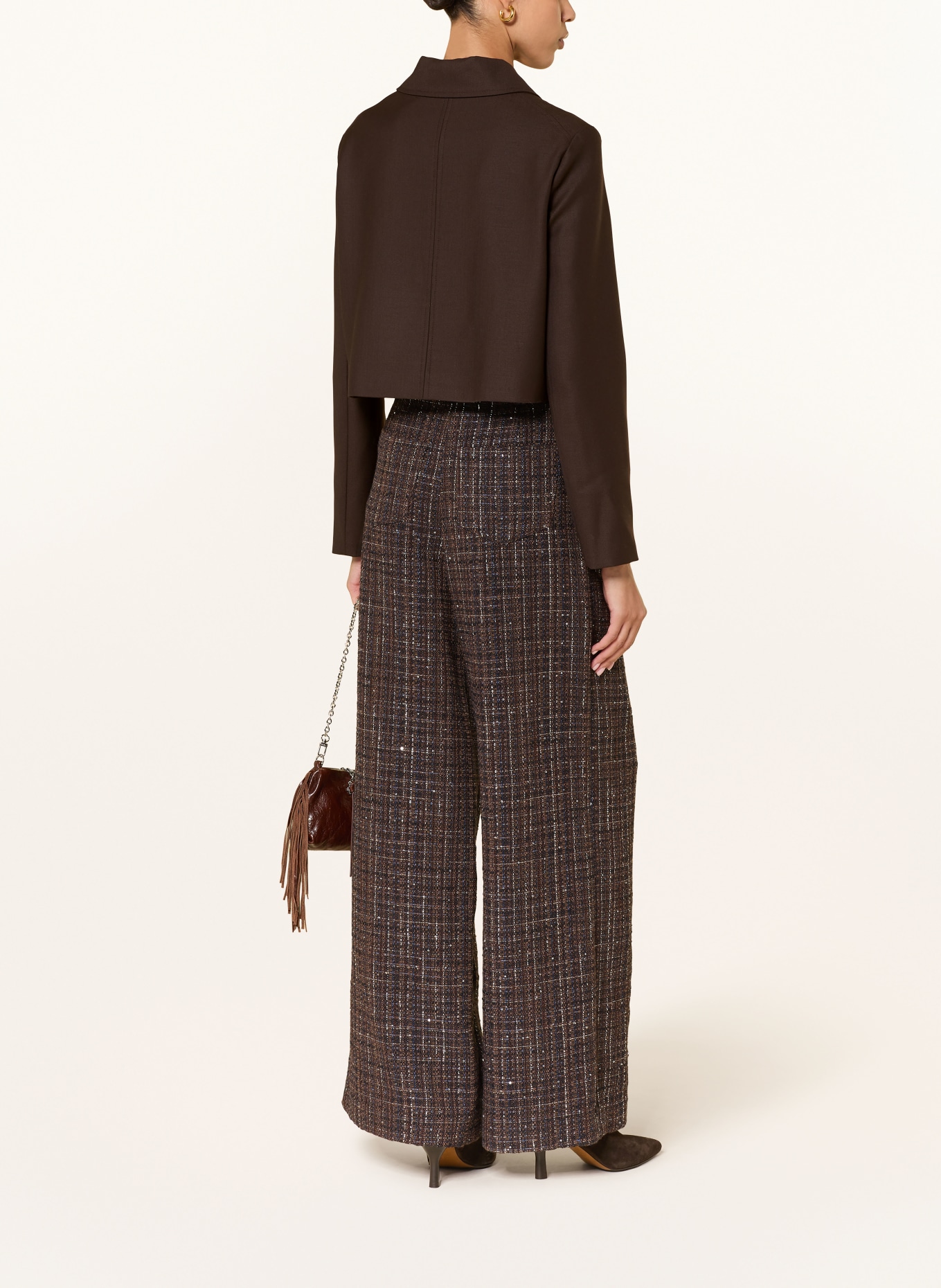 maje Kastenjacke: DUNKELBRAUN