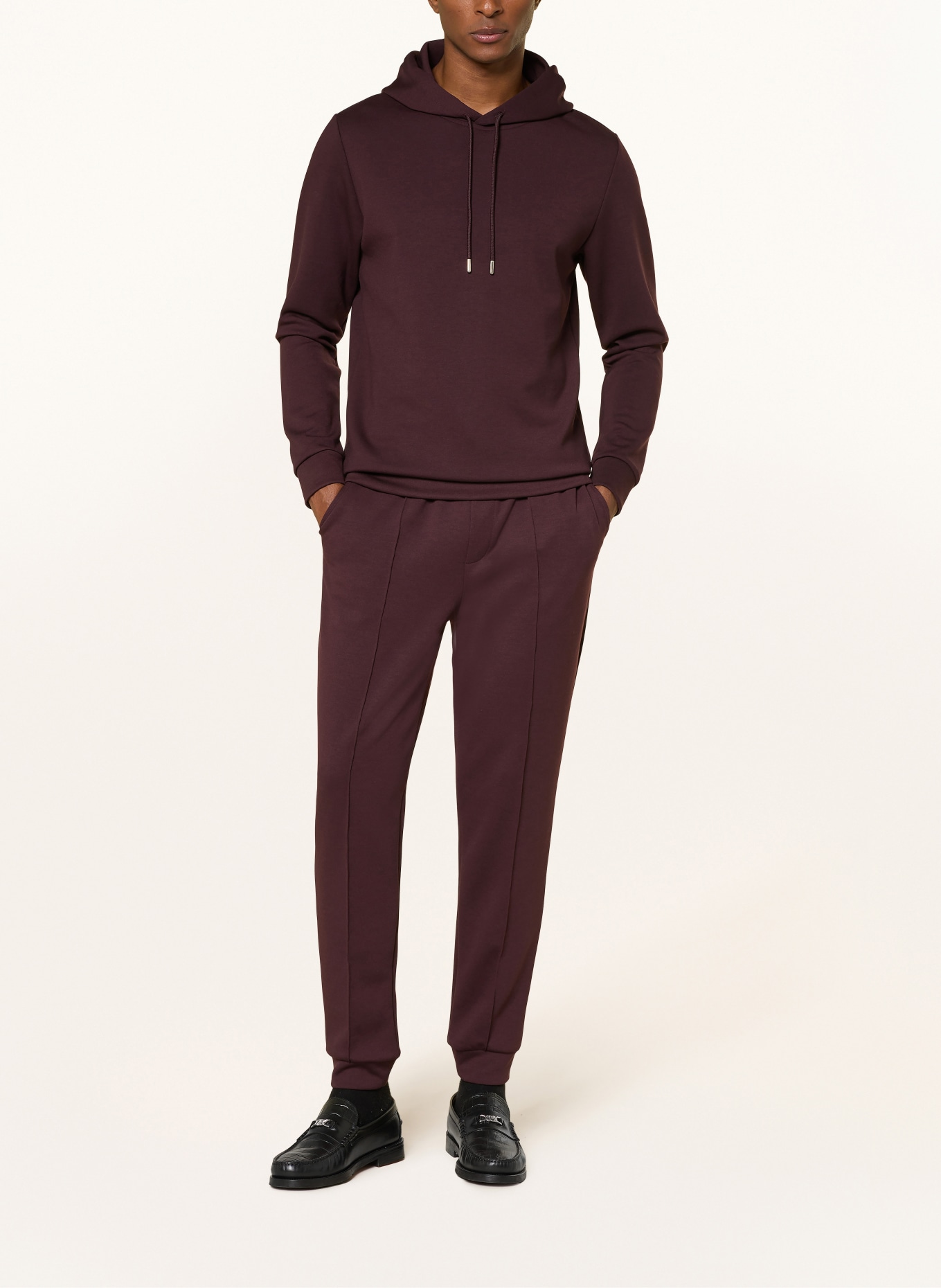 REISS Sweatpants PREMIER: DUNKELROT