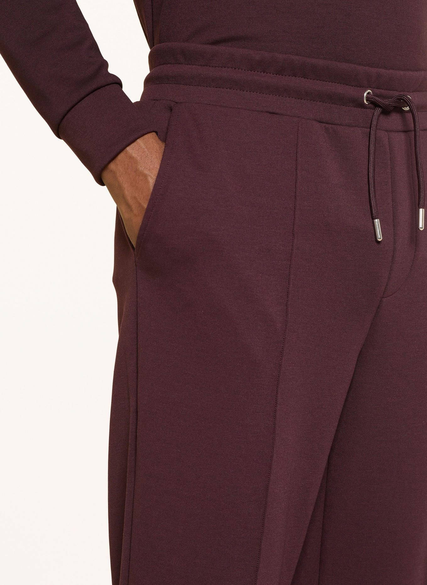 REISS Sweatpants PREMIER: DUNKELROT