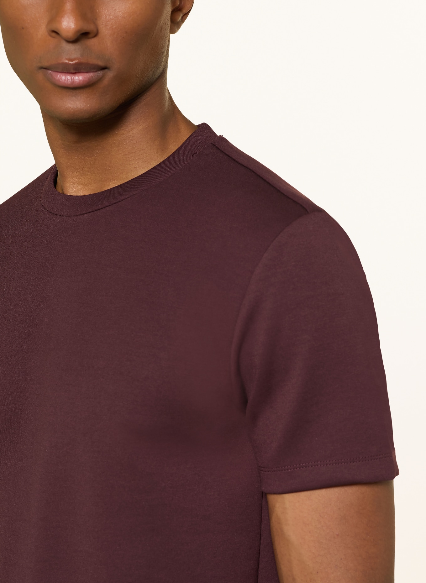 REISS T-Shirt BRADLEY: DUNKELROT