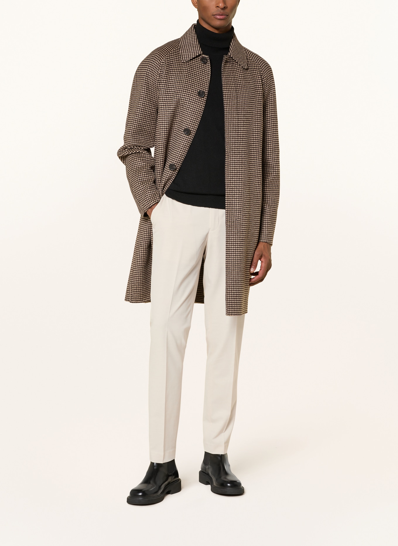 REISS FOUND Slim Fit Pants: ECRU