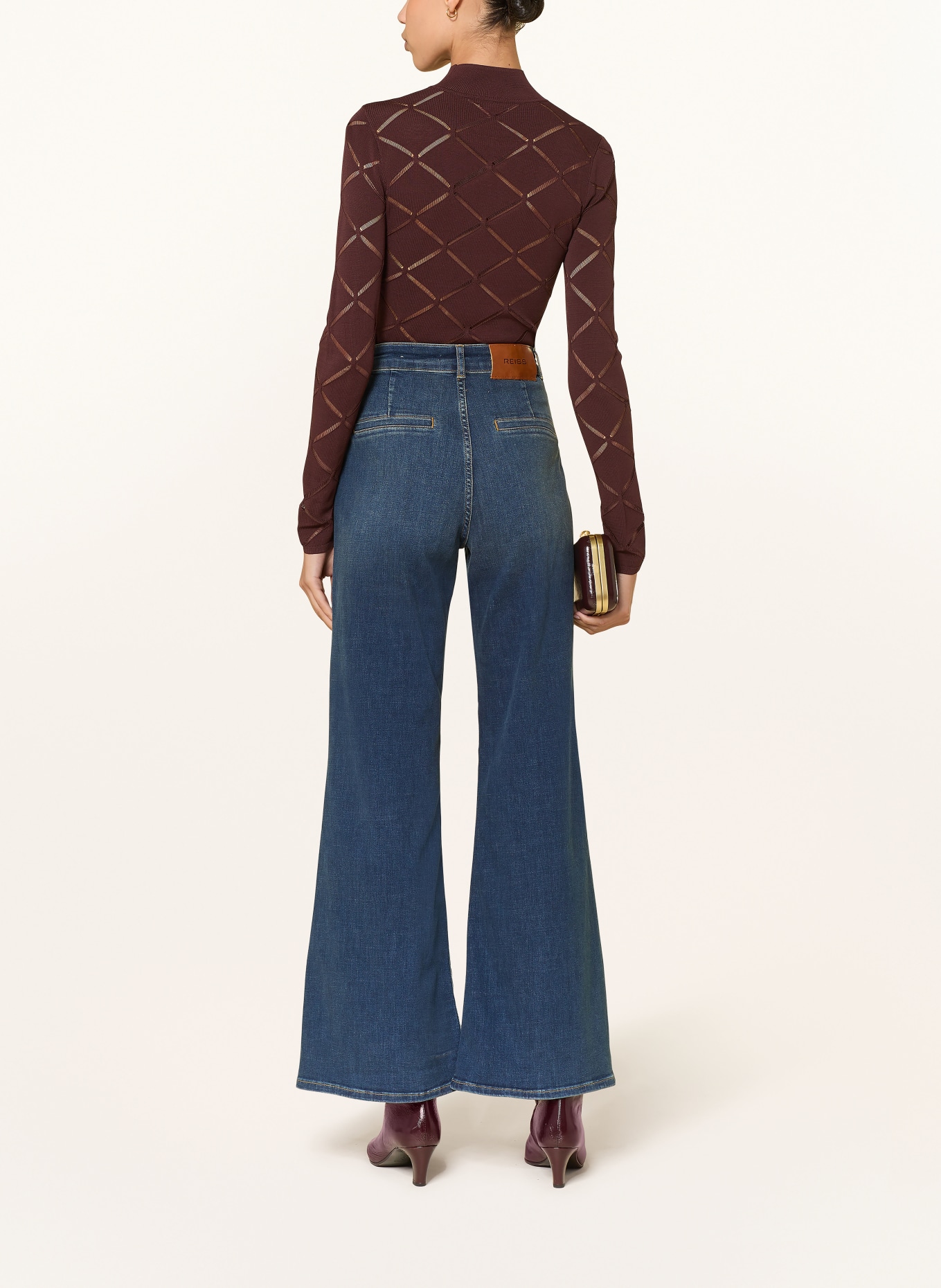 REISS Pullover SEREN: DUNKELBRAUN