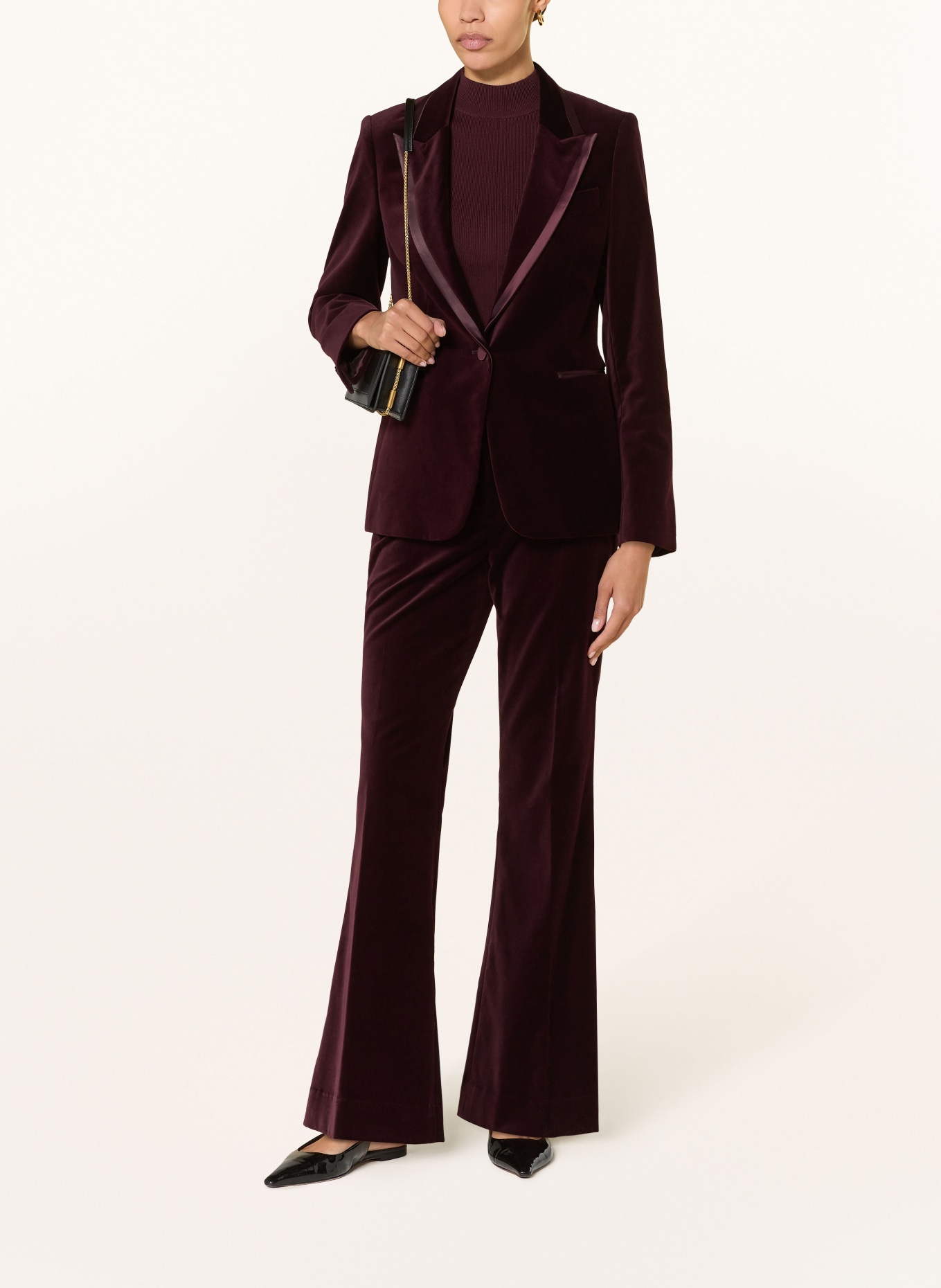 REISS Samtblazer ELIA: DUNKELROT