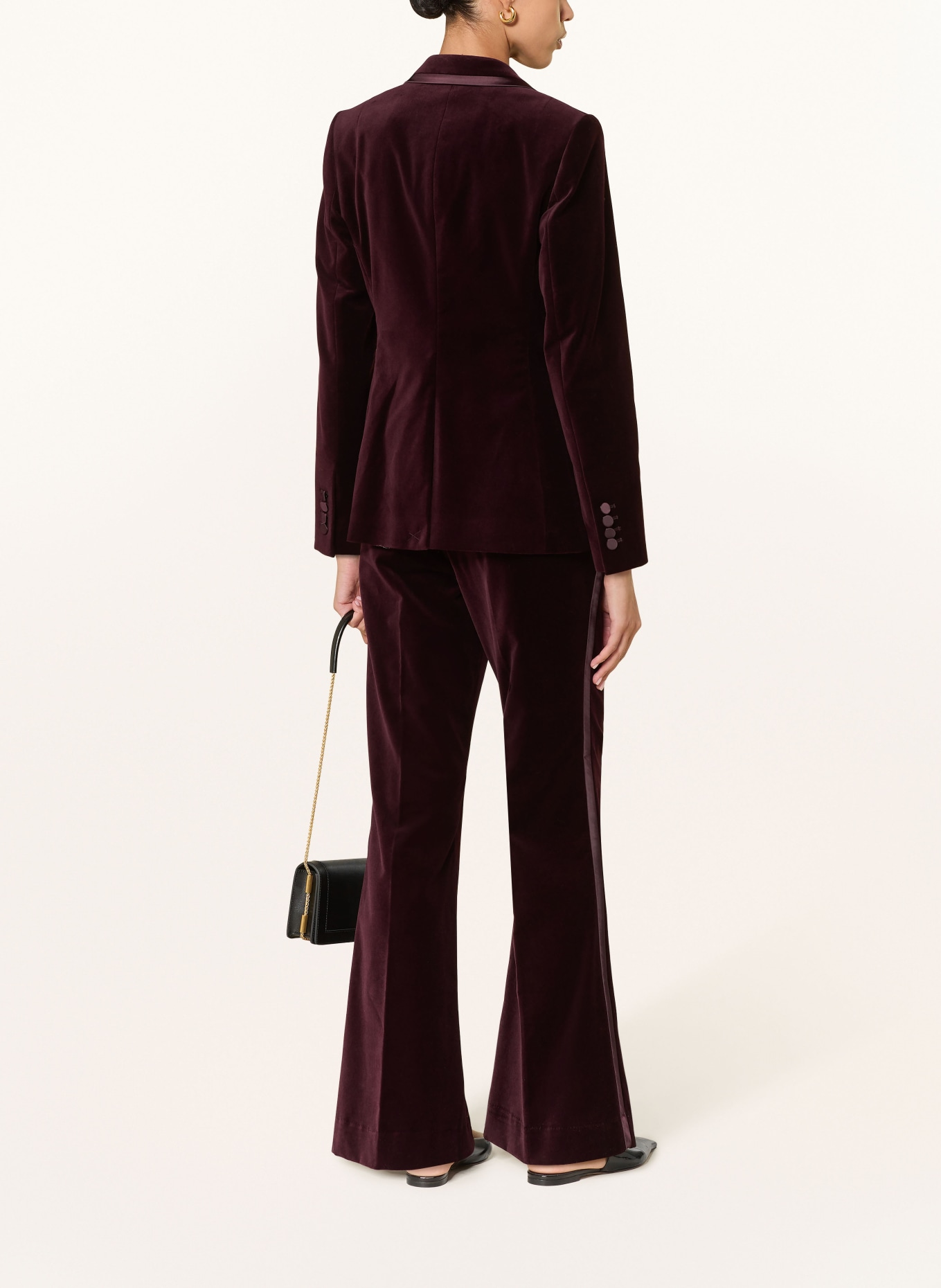 REISS Samtblazer ELIA: DUNKELROT