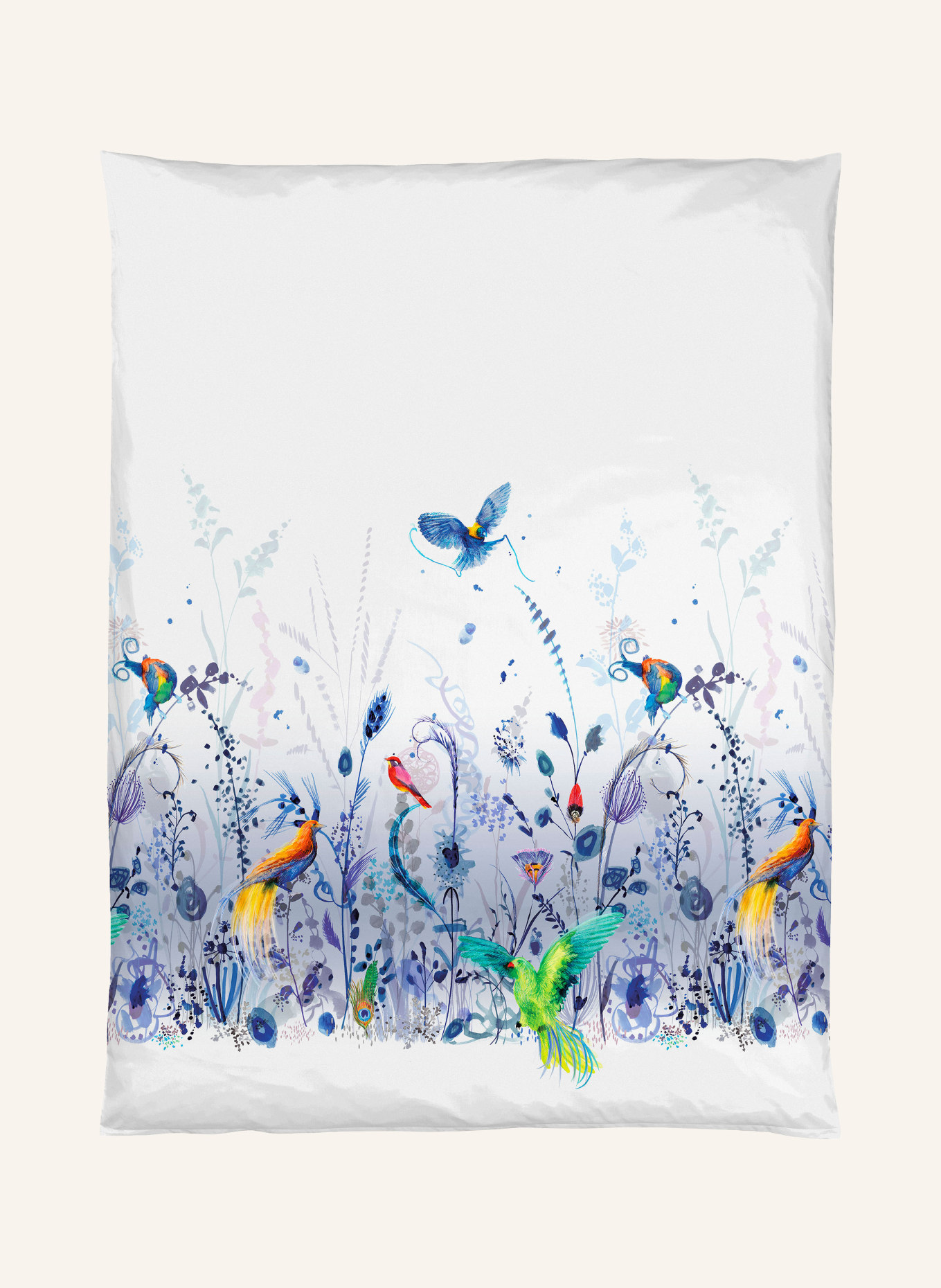 Christian Fischbacher Bettwäsche PARADISE: WEISS / GELB / BLAU