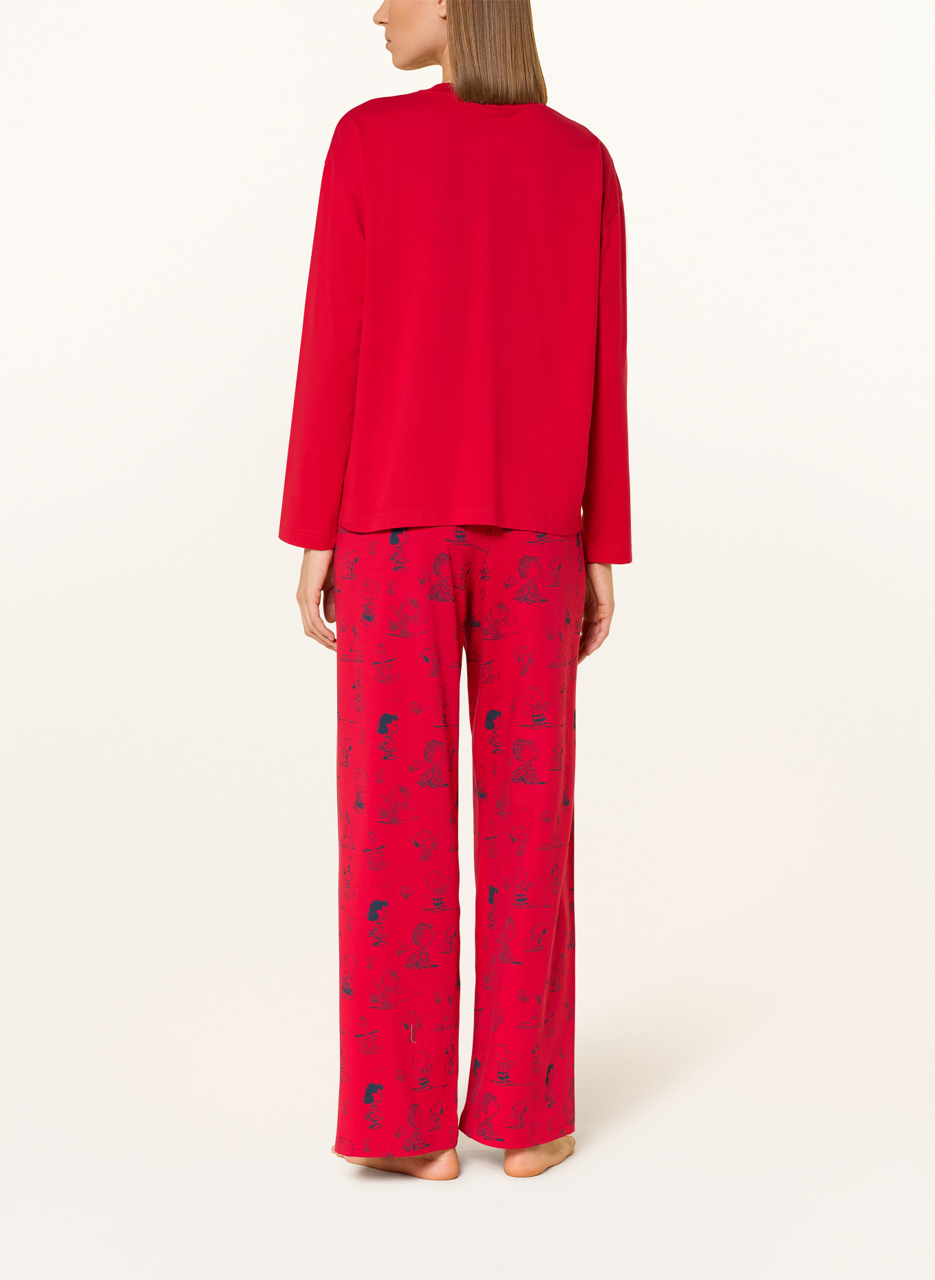 mey Schlafshirt Serie mey x PEANUTS: ROT