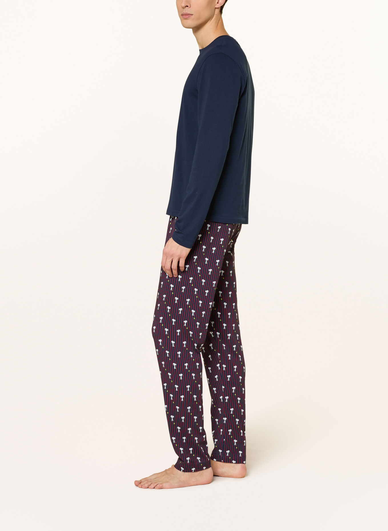 mey Schlafhose Serie mey x PEANUTS: BLAU / ROT / WEISS