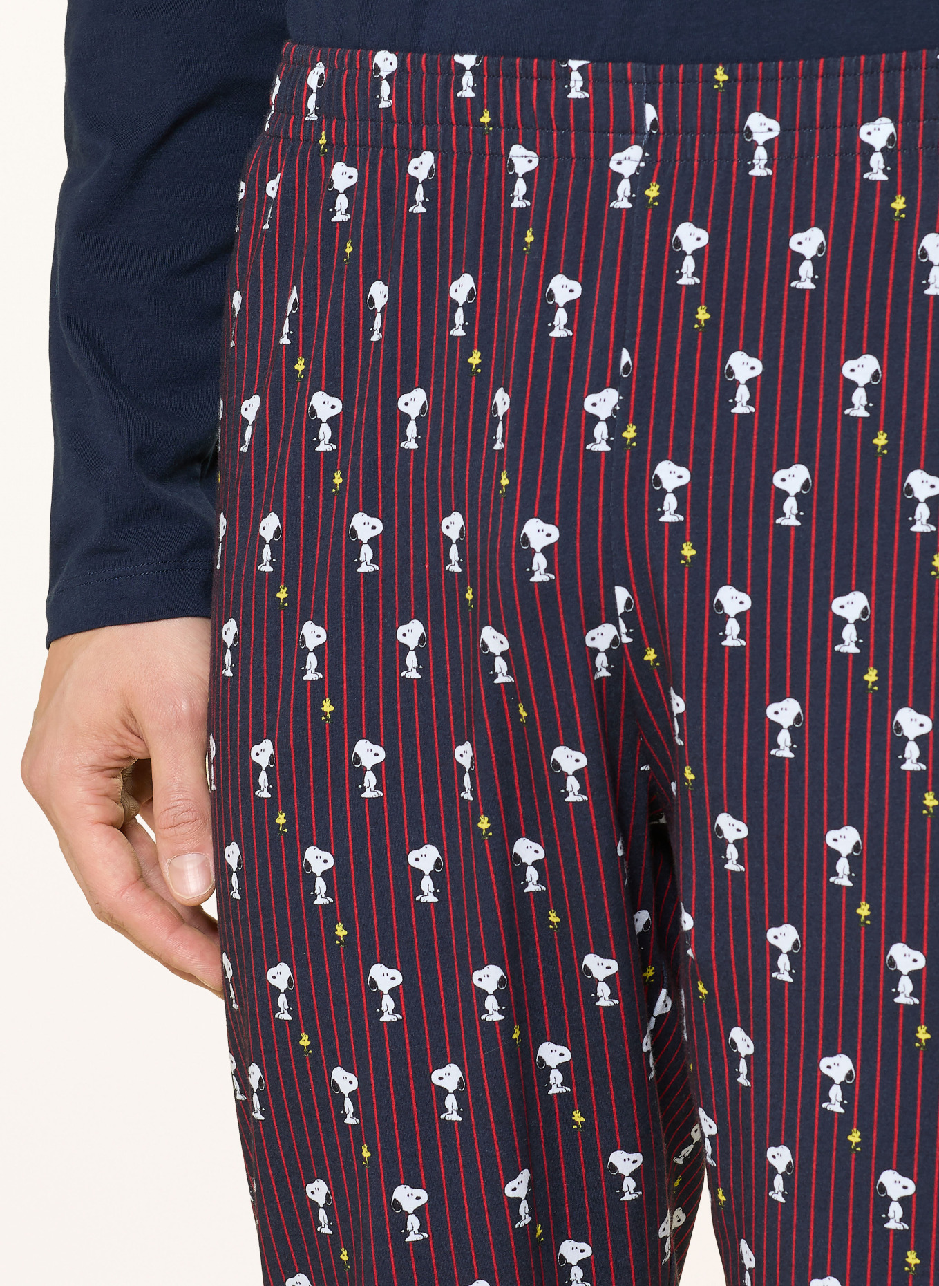 mey Schlafhose Serie mey x PEANUTS: BLAU / ROT / WEISS