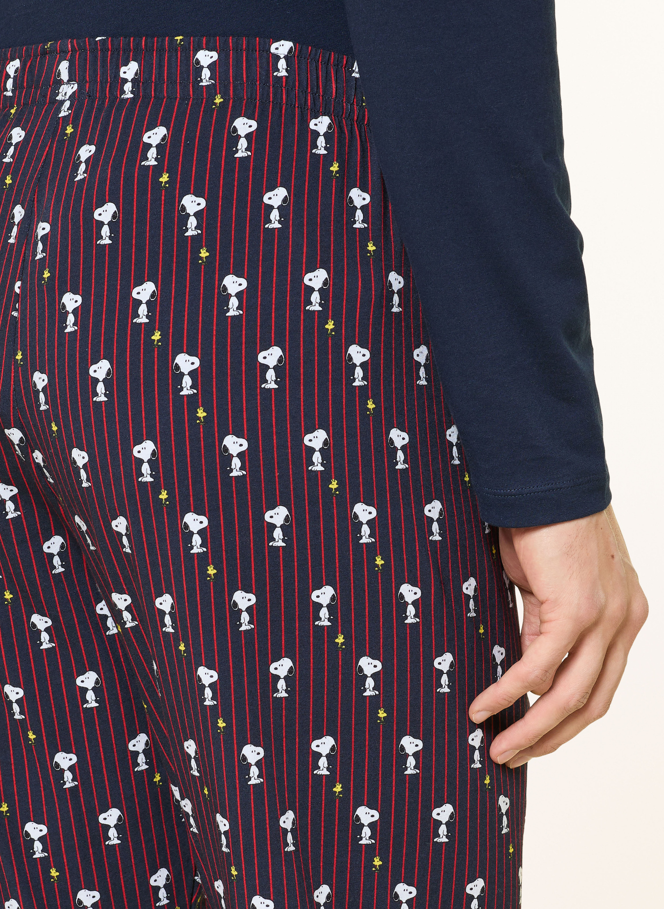 mey Schlafhose Serie mey x PEANUTS: BLAU / ROT / WEISS