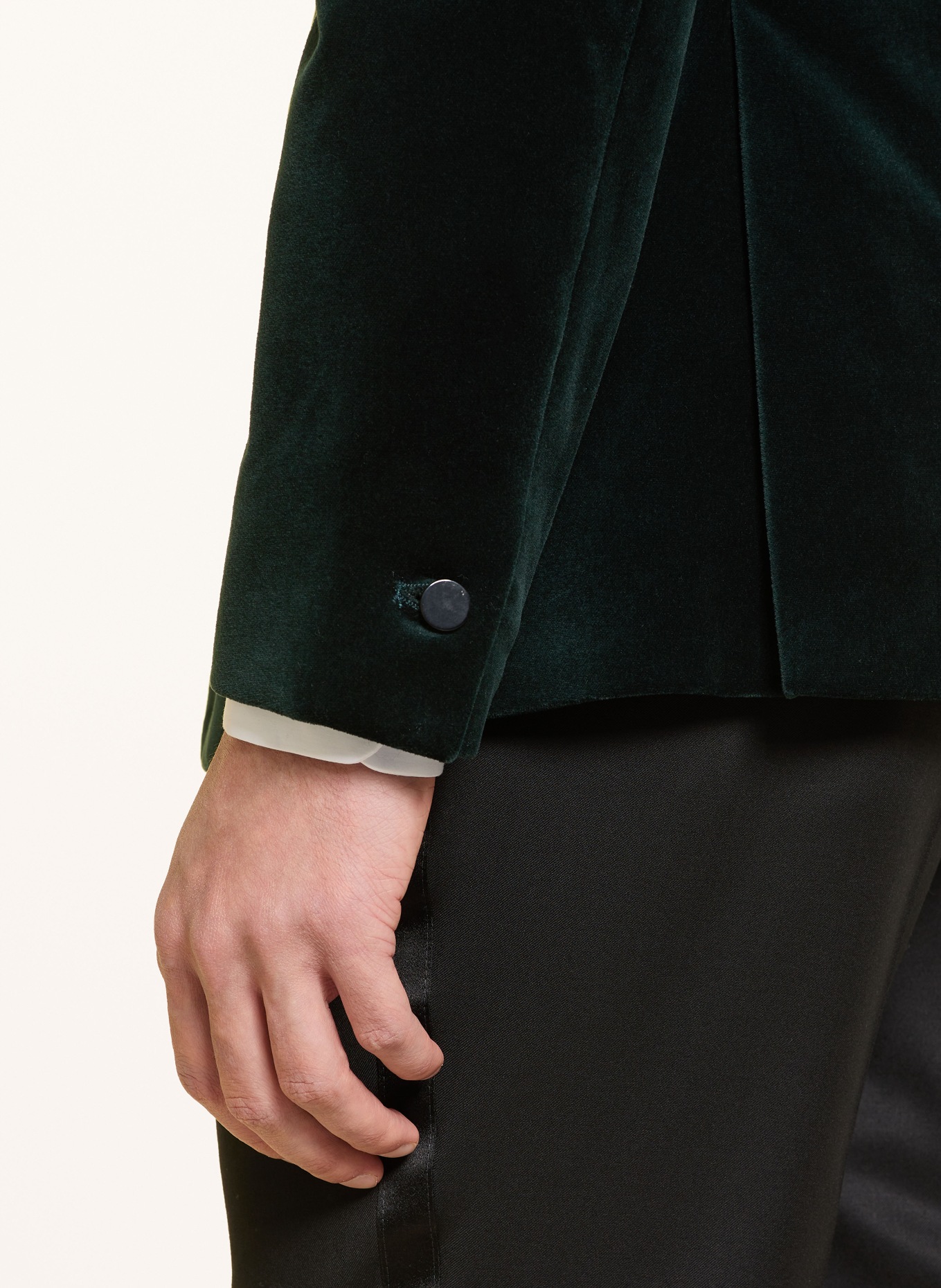 REISS Samtsakko APSARA Slim Fit: DUNKELGRÜN