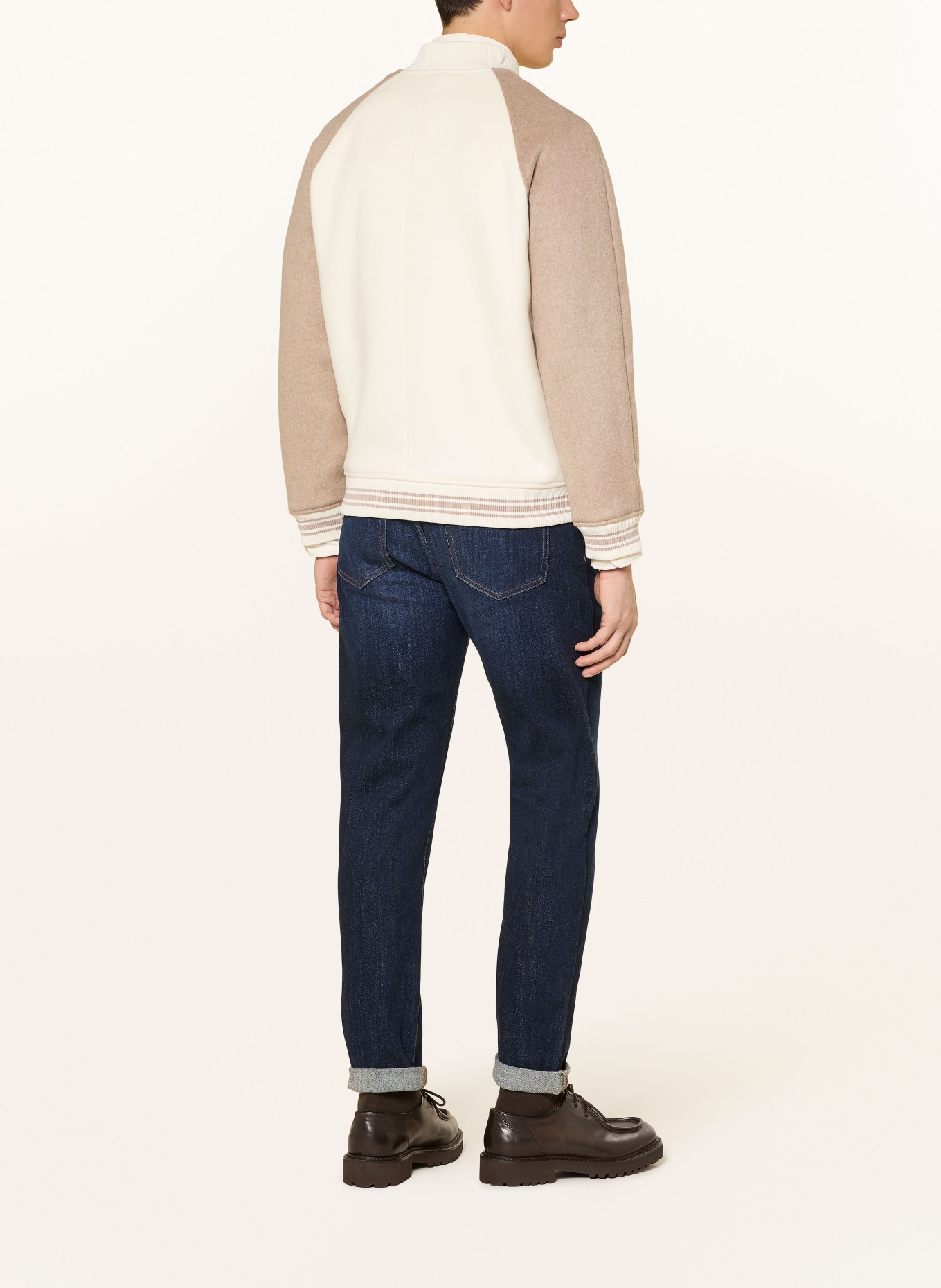 REISS Blouson RYLAN: WEISS / HELLBRAUN