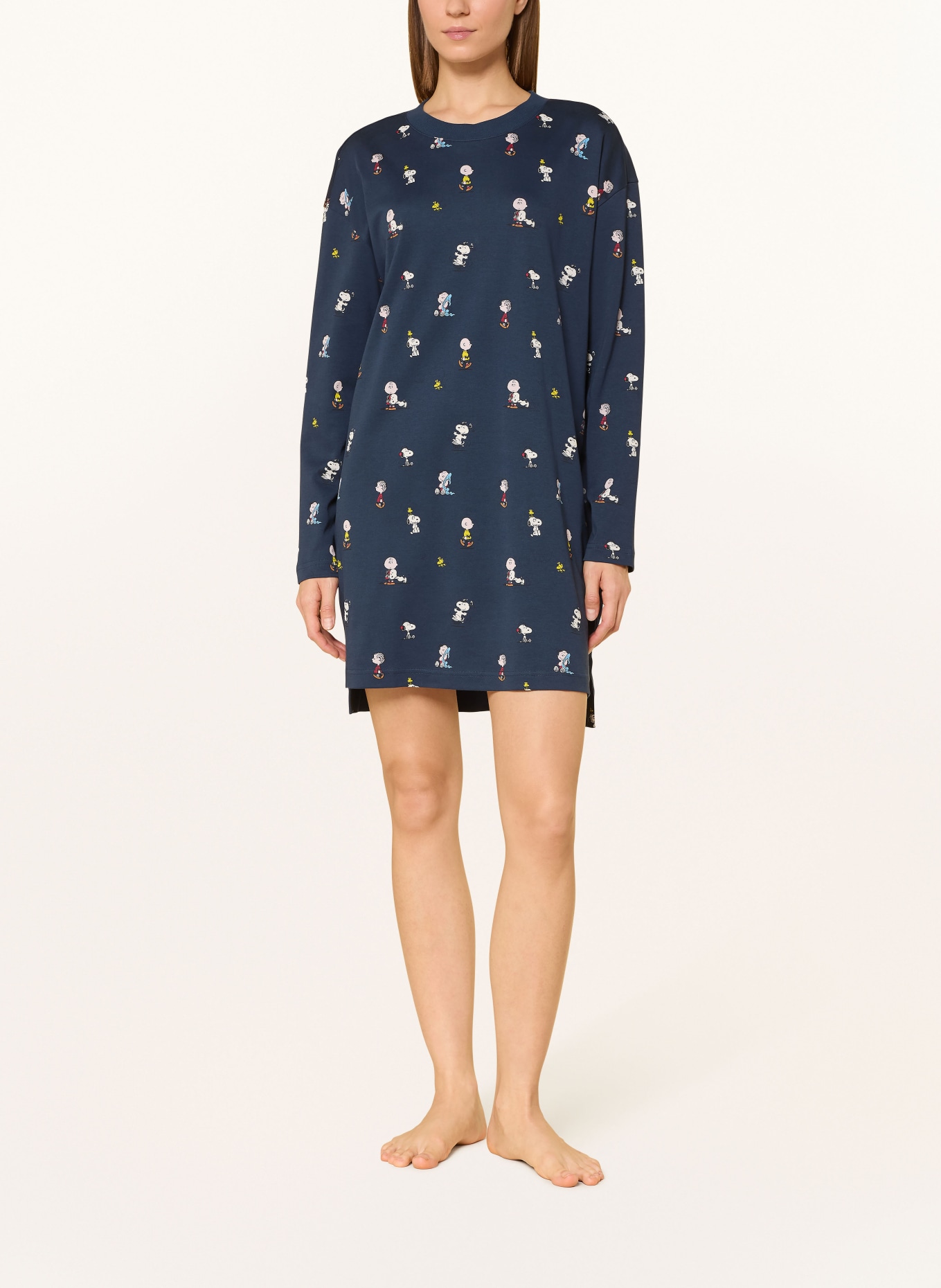 mey Nachthemd Serie mey x PEANUTS: BLAU