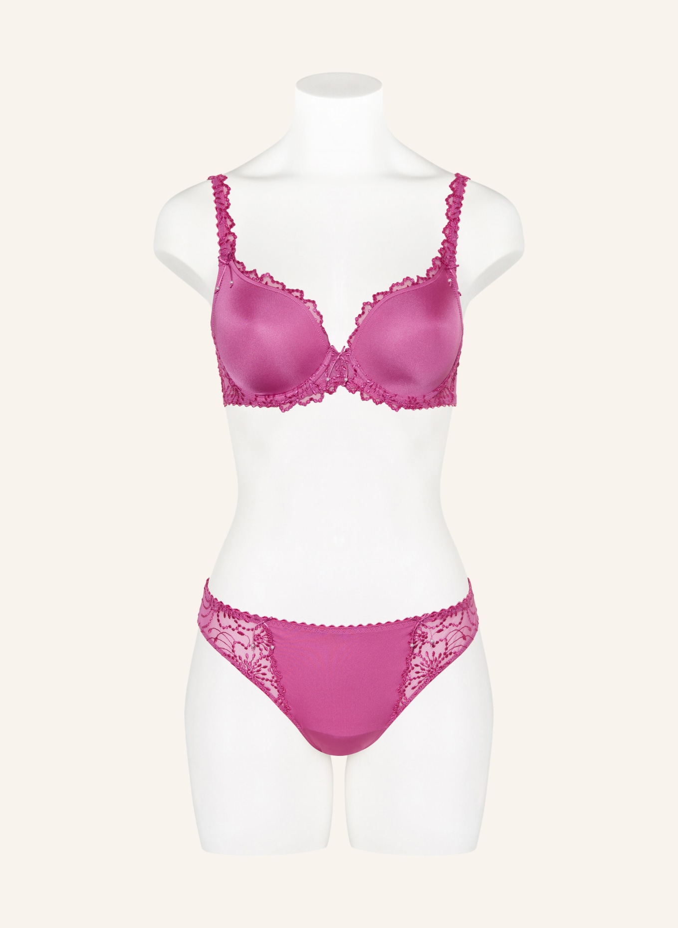 MARIE JO Slip JANE z ozdobnymi perełkami: FUKSJA