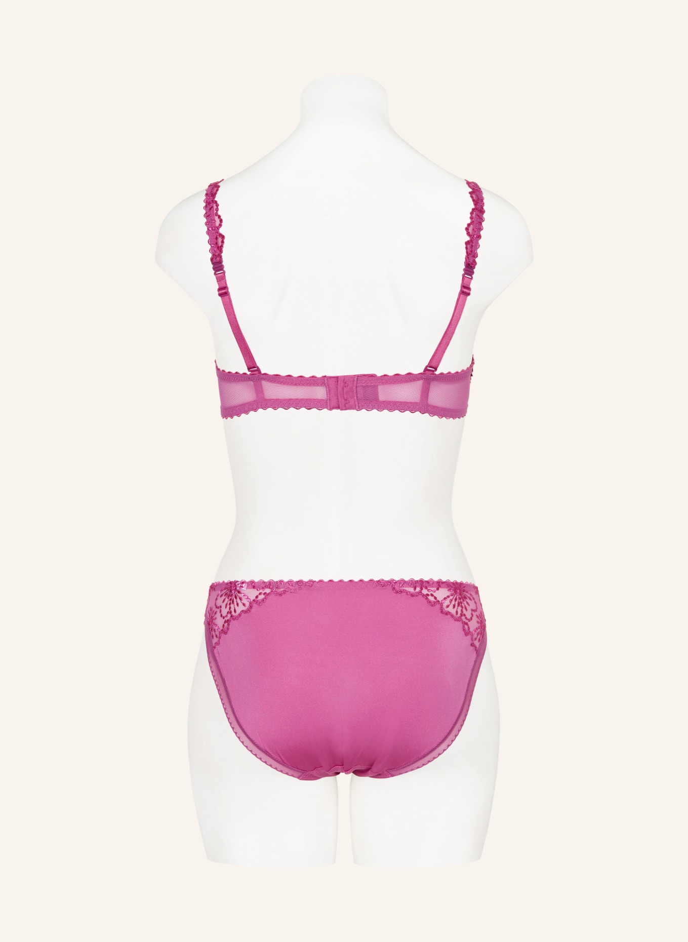 MARIE JO Schalen-BH JANE mit Schmuckperlen: FUCHSIA