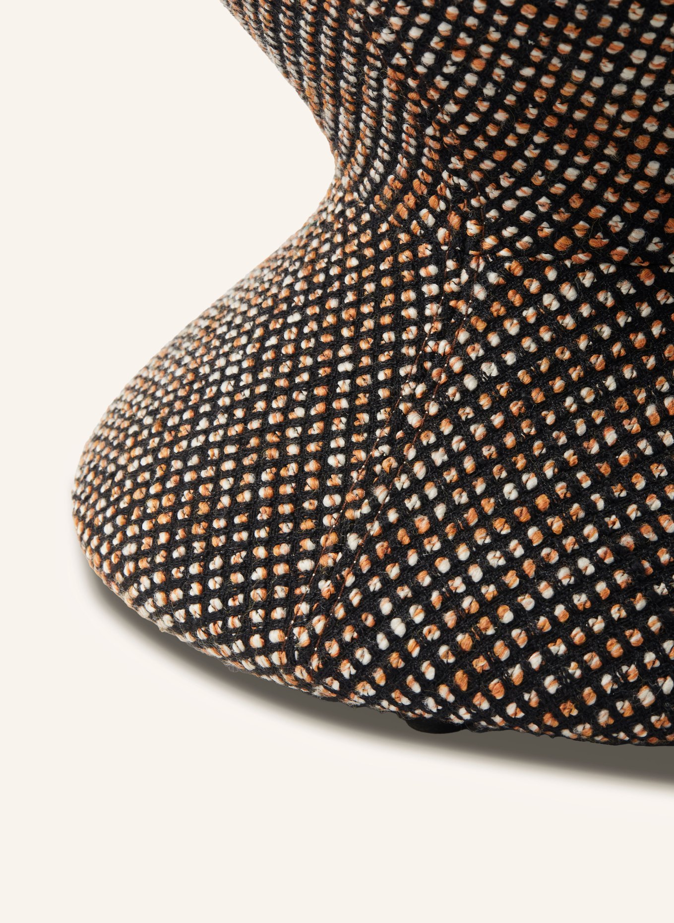 POLSPOTTEN Hocker ZIG ZAG: DUNKELBRAUN