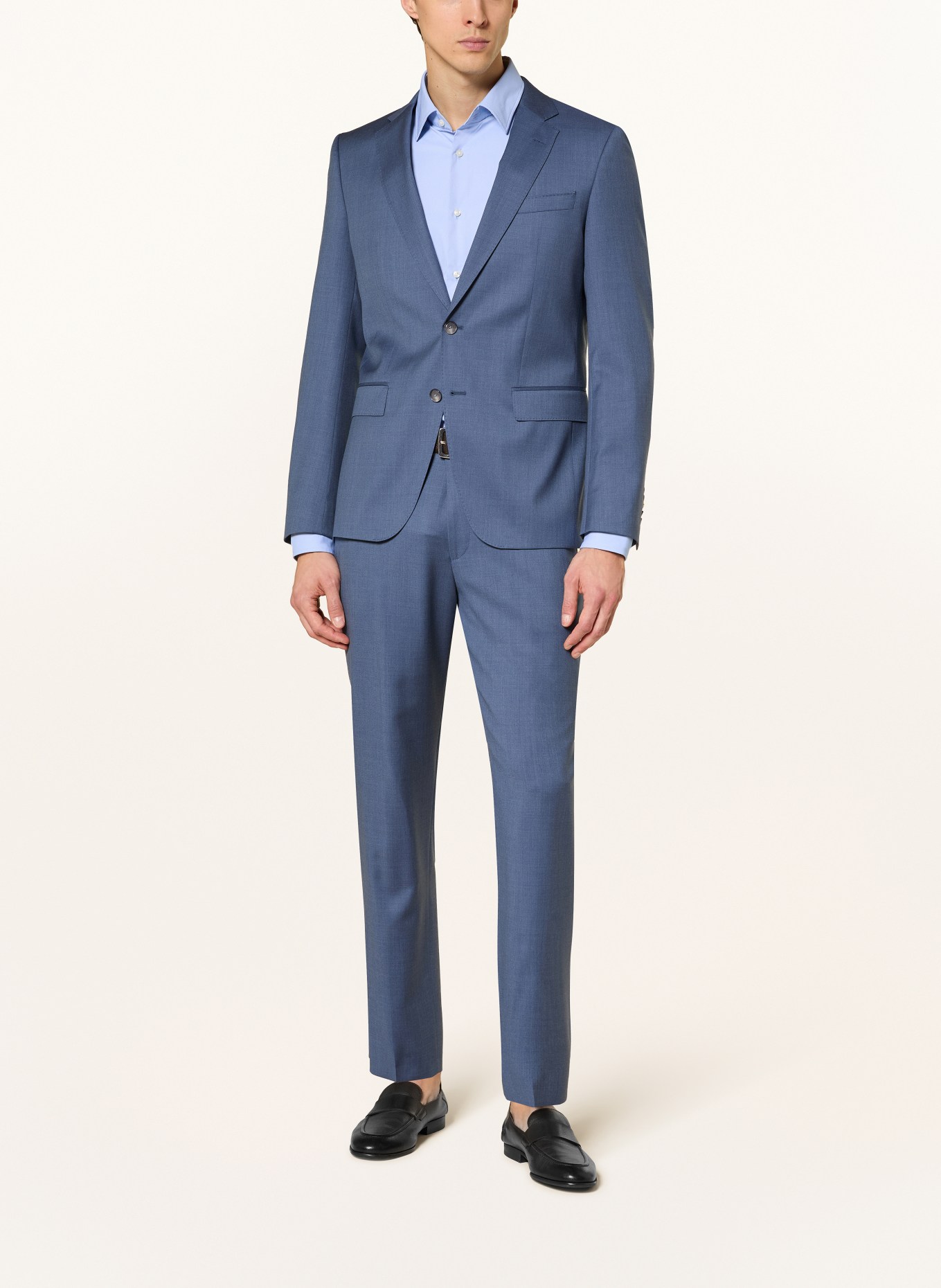 BOSS Marynarka garniturowa HUGE slim fit: 468 OPEN BLUE