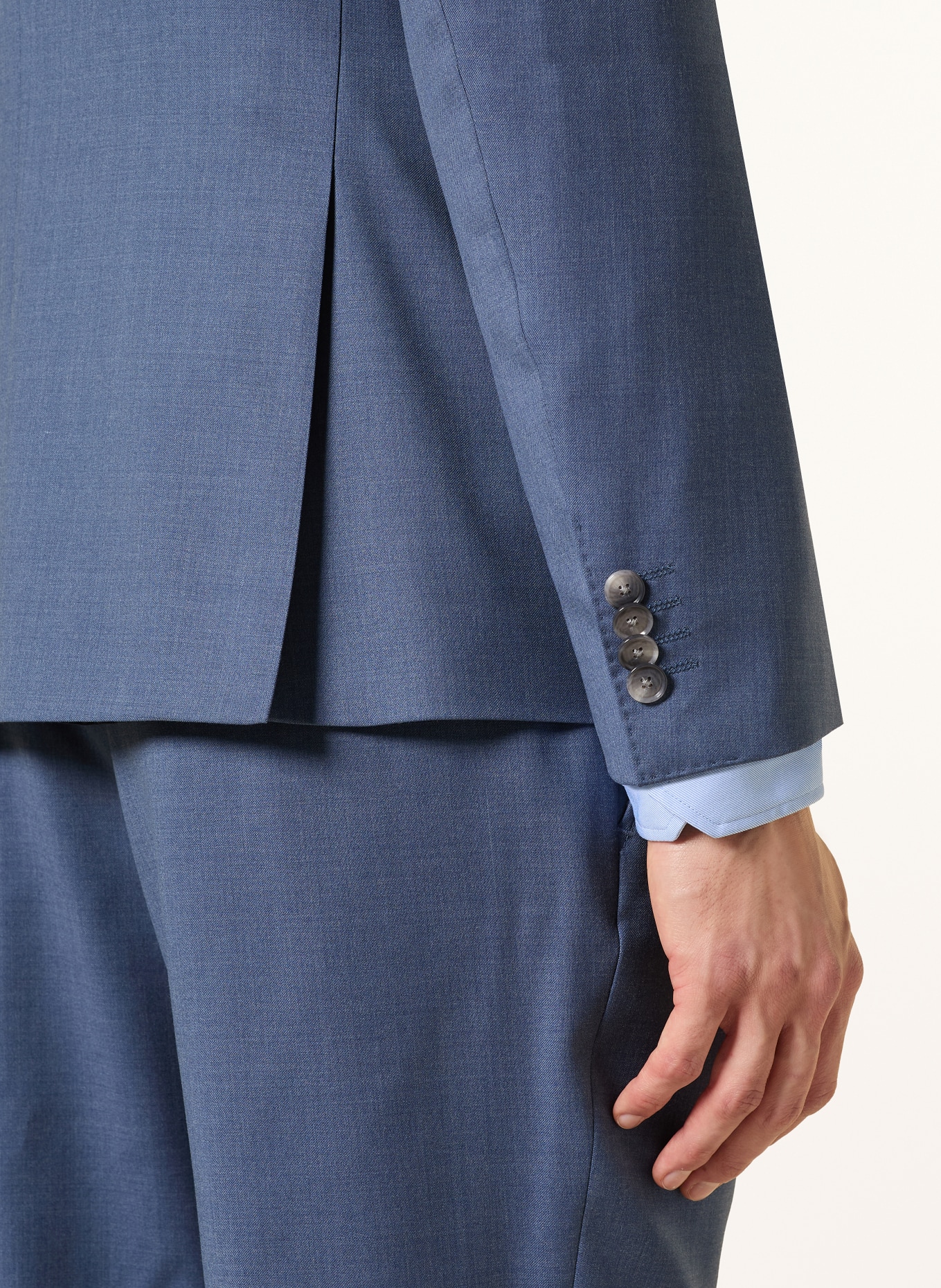 BOSS Marynarka garniturowa HUGE slim fit: 468 OPEN BLUE