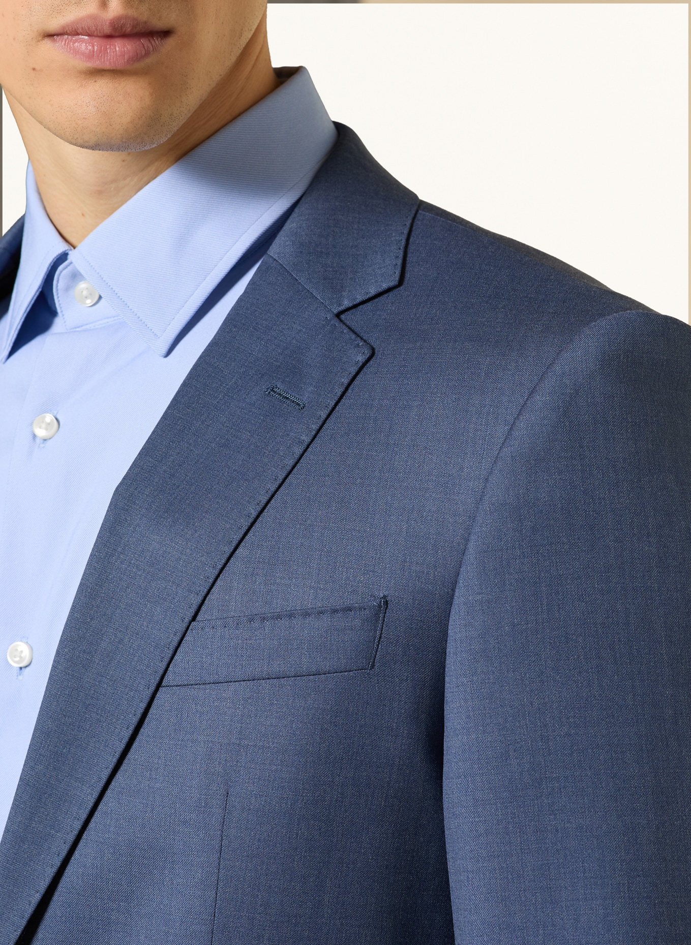 BOSS Marynarka garniturowa HUGE slim fit: 468 OPEN BLUE