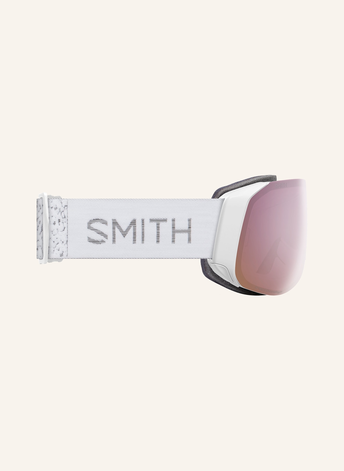 SMITH Skibrille 4D MAG: WEISS / GRAU