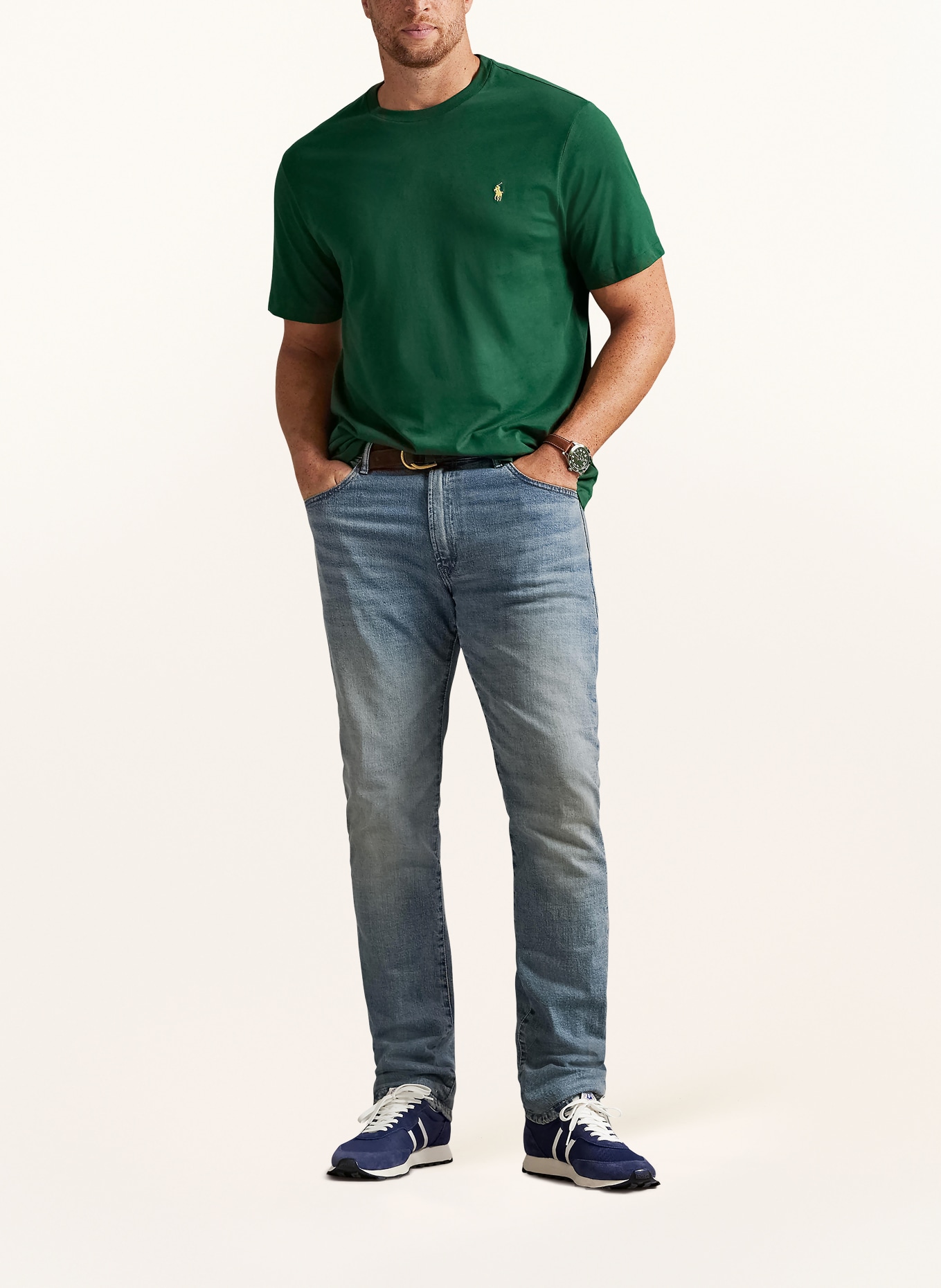 POLO RALPH LAUREN Big & Tall T-shirt: DARK GREEN