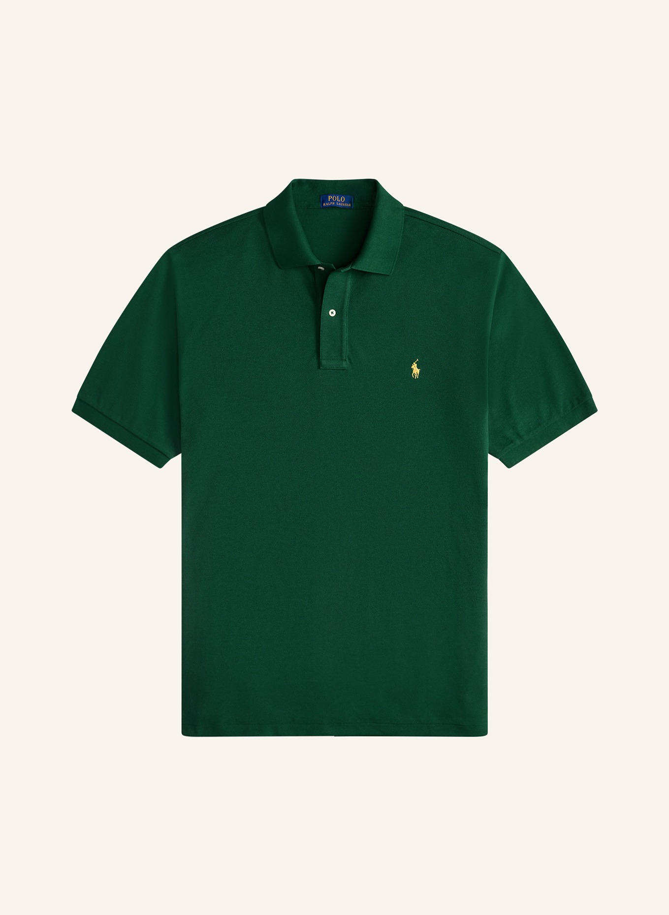 POLO RALPH LAUREN Big & Tall Piqué polo shirt: DARK GREEN
