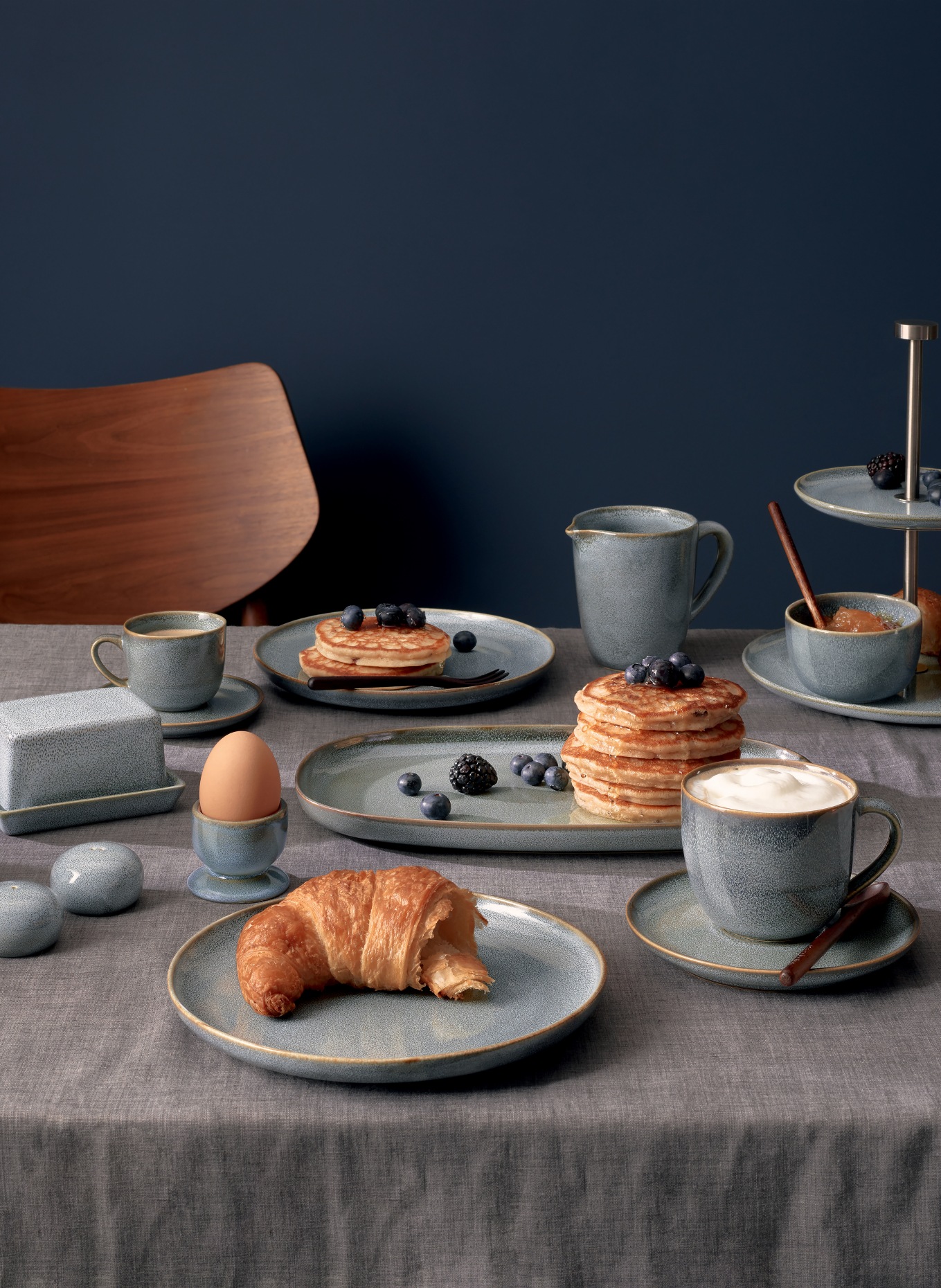 ASA Eierbecher: BLAUGRAU