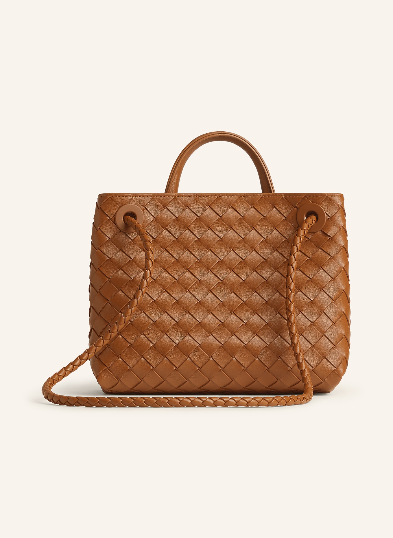 BOTTEGA VENETA Handtasche ANDIAMO SMALL: AMBER/MUSE BRASS