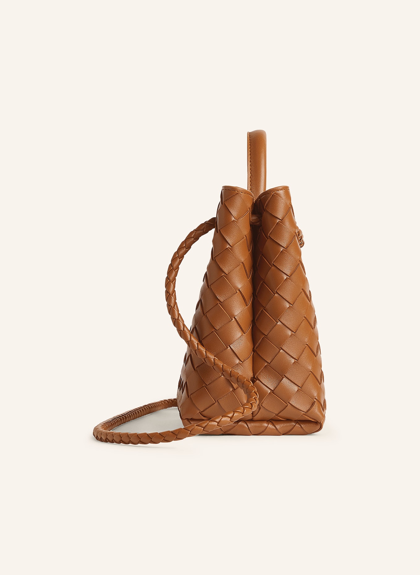 BOTTEGA VENETA Handtasche ANDIAMO SMALL: AMBER/MUSE BRASS