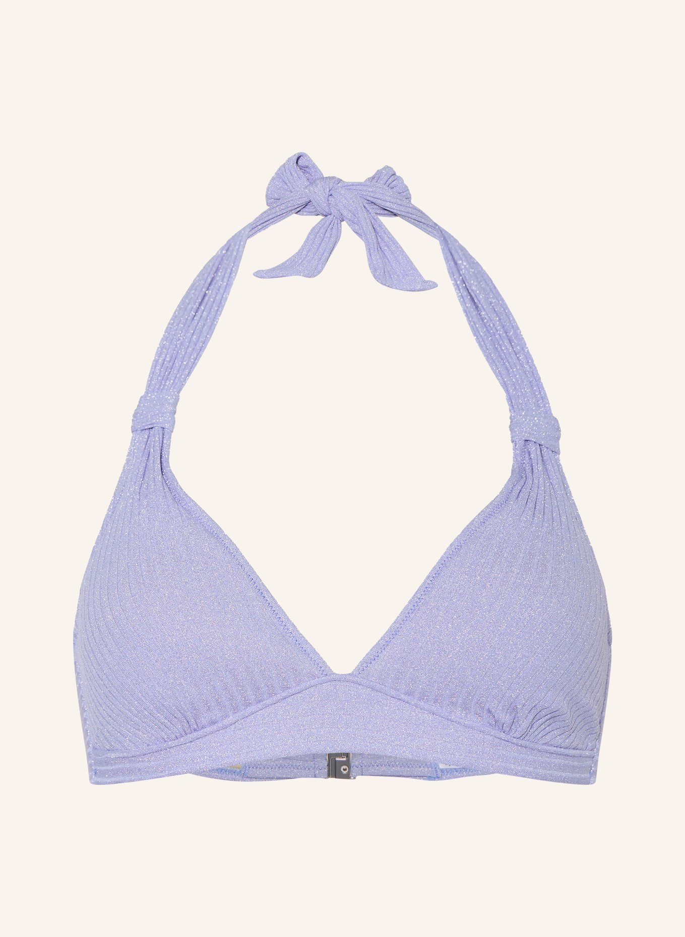 MARIE JO Triangel-Bikini-Top TINJIS mit Glitzergarn: HELLLILA