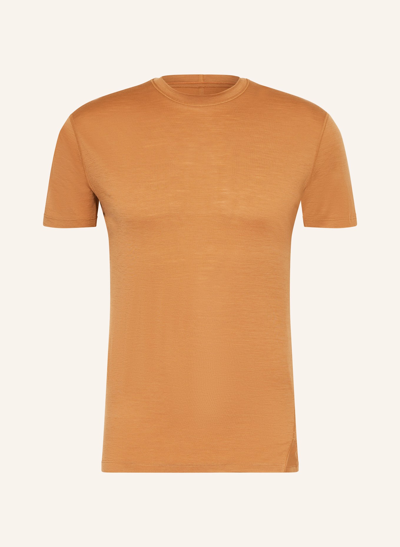 icebreaker T-Shirt MERINOFINE™ ACE aus Merinowolle: COGNAC