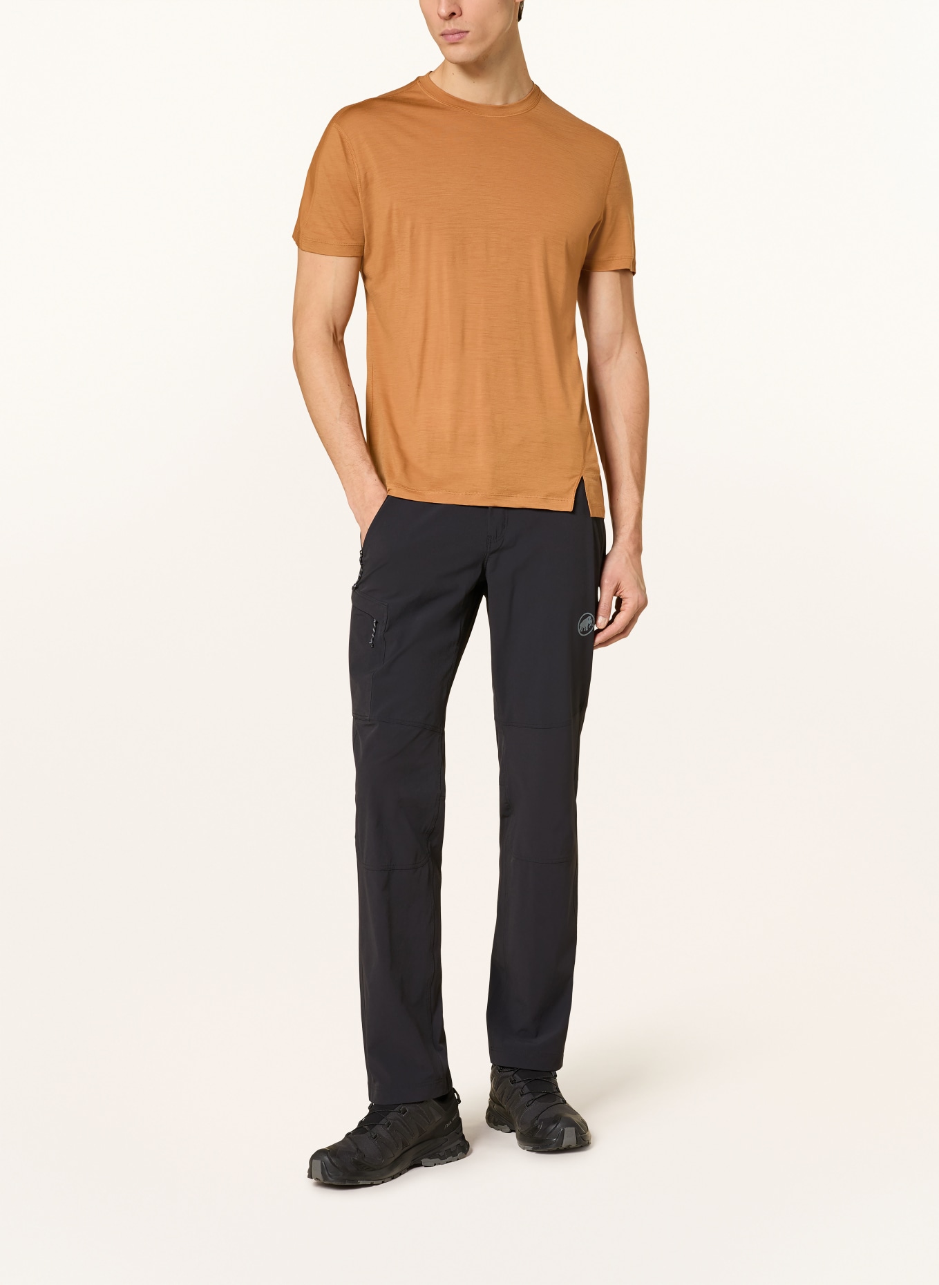 icebreaker T-Shirt MERINOFINE™ ACE aus Merinowolle: COGNAC