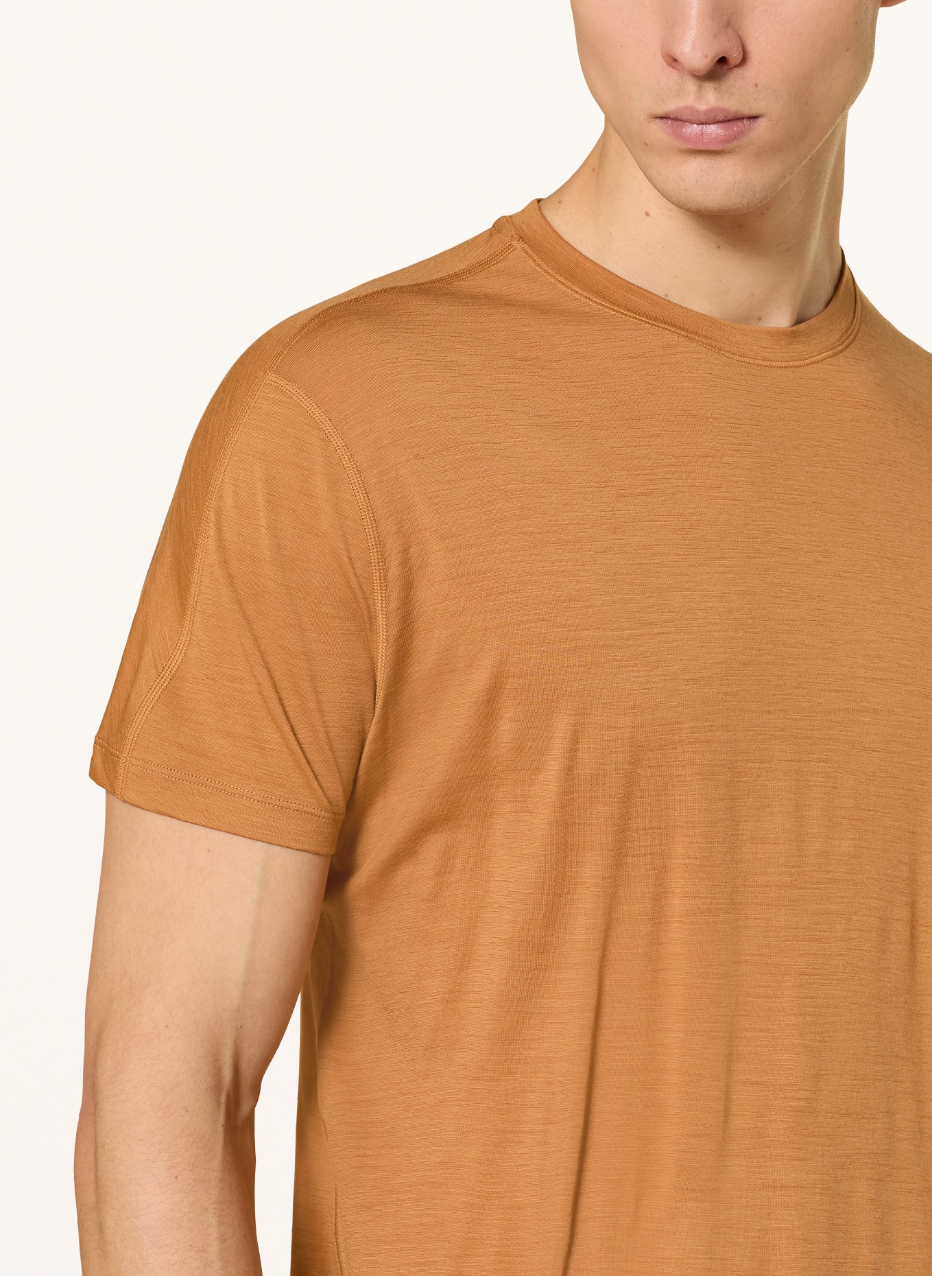 icebreaker T-Shirt MERINOFINE™ ACE aus Merinowolle: COGNAC