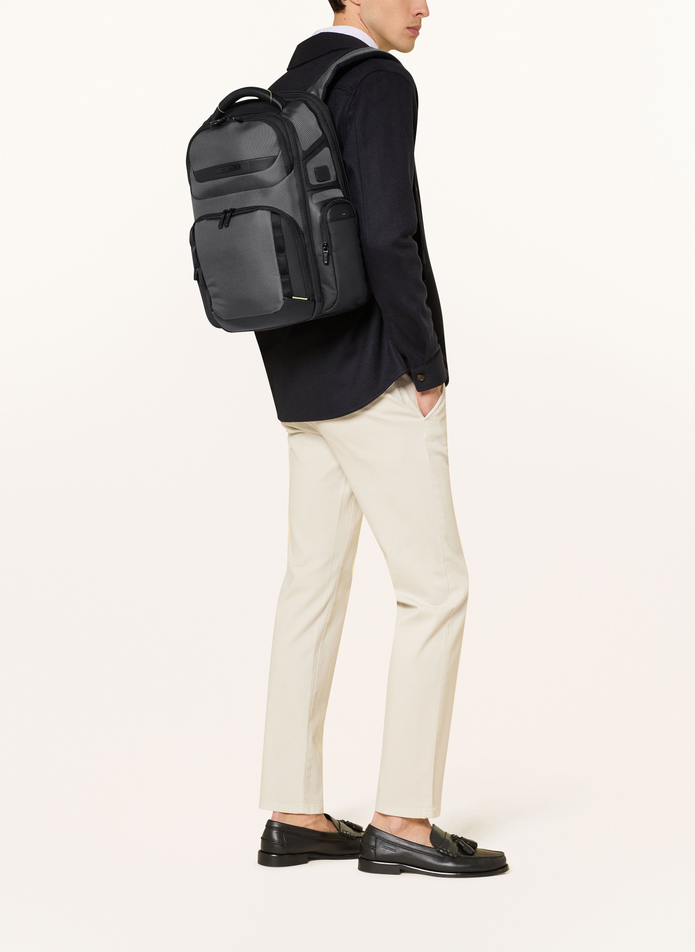 Samsonite Rucksack PRO-DLX 6 26 l mit Laptop-Fach: DUNKELGRAU / SCHWARZ