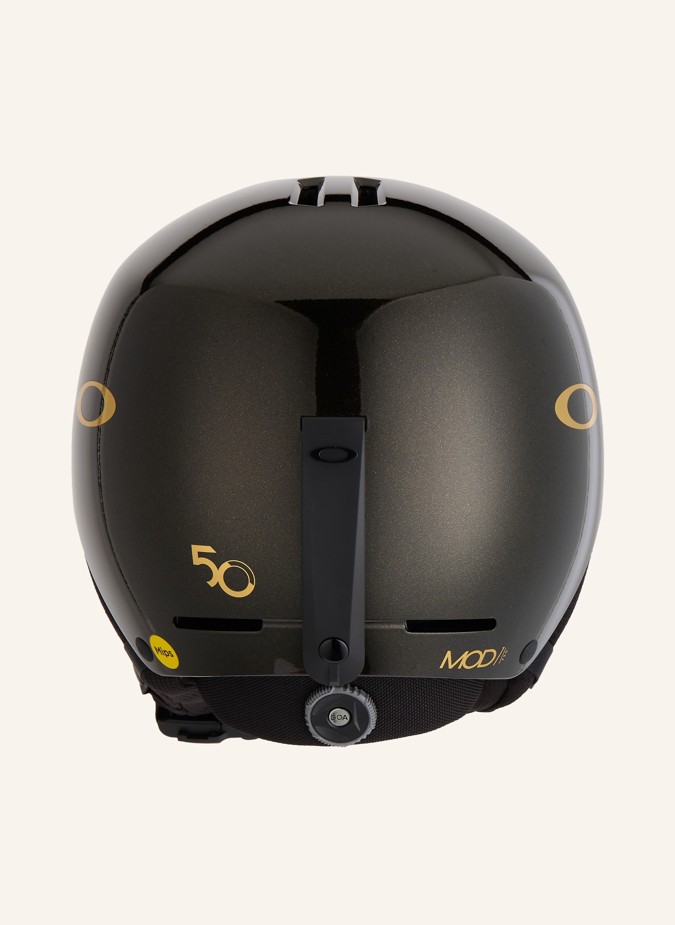 OAKLEY Skihelm: SCHWARZ / GOLD