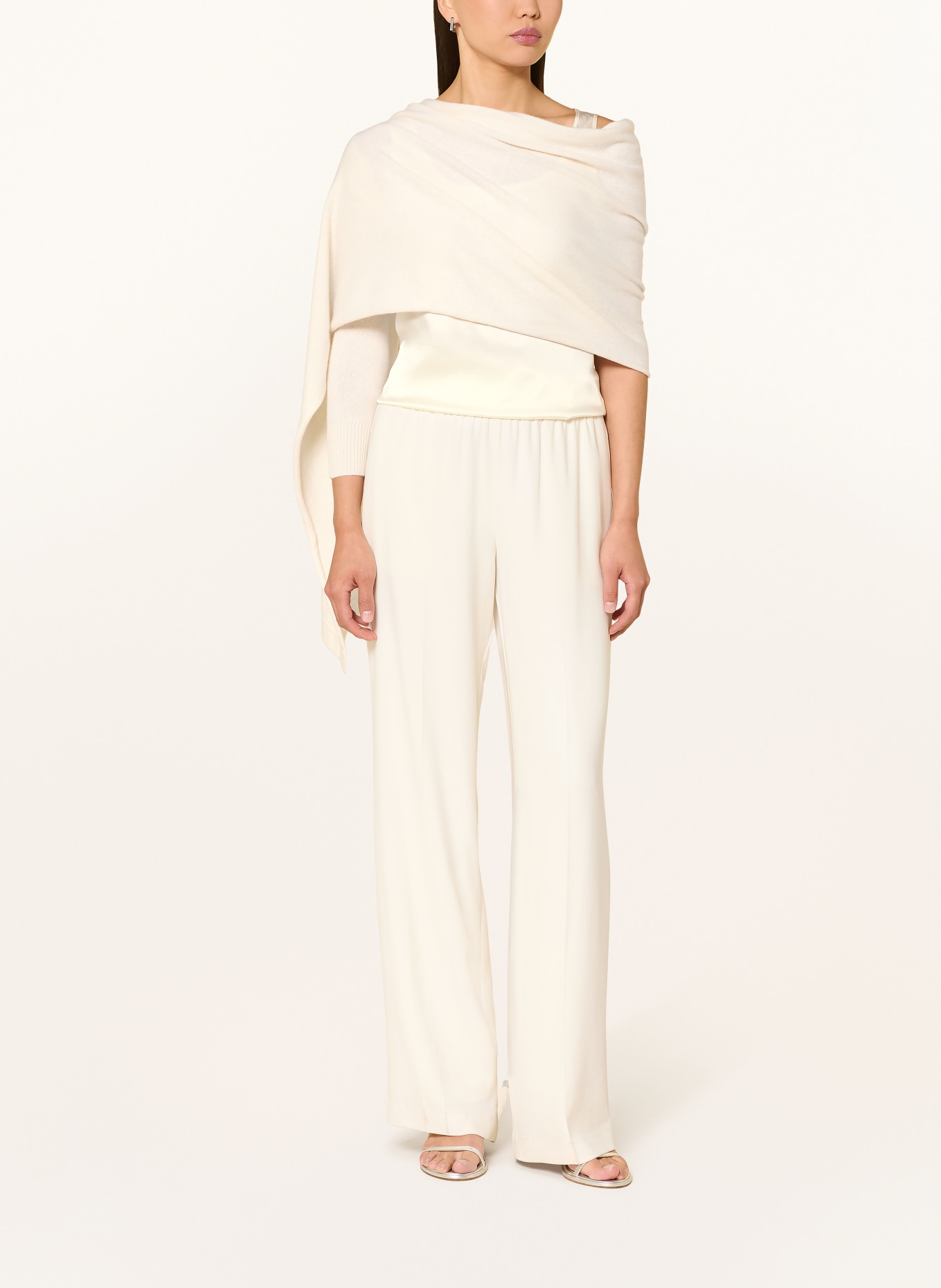 TALBOT RUNHOF Szal z kaszmiru: ECRU