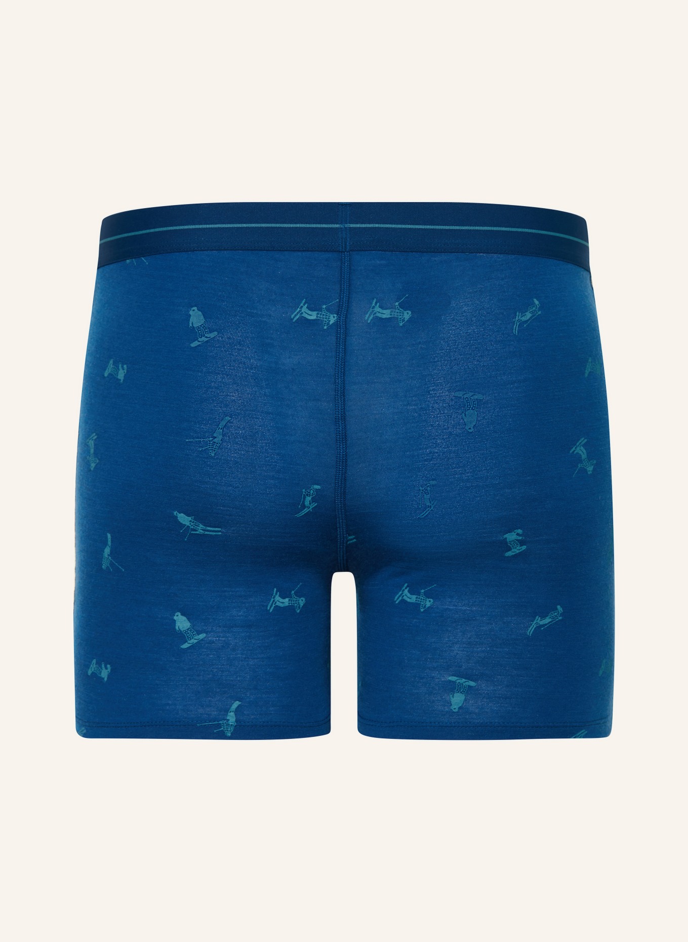 icebreaker Functional underwear boxer shorts ANATOMICA made of merino wool: BLUE / TEAL