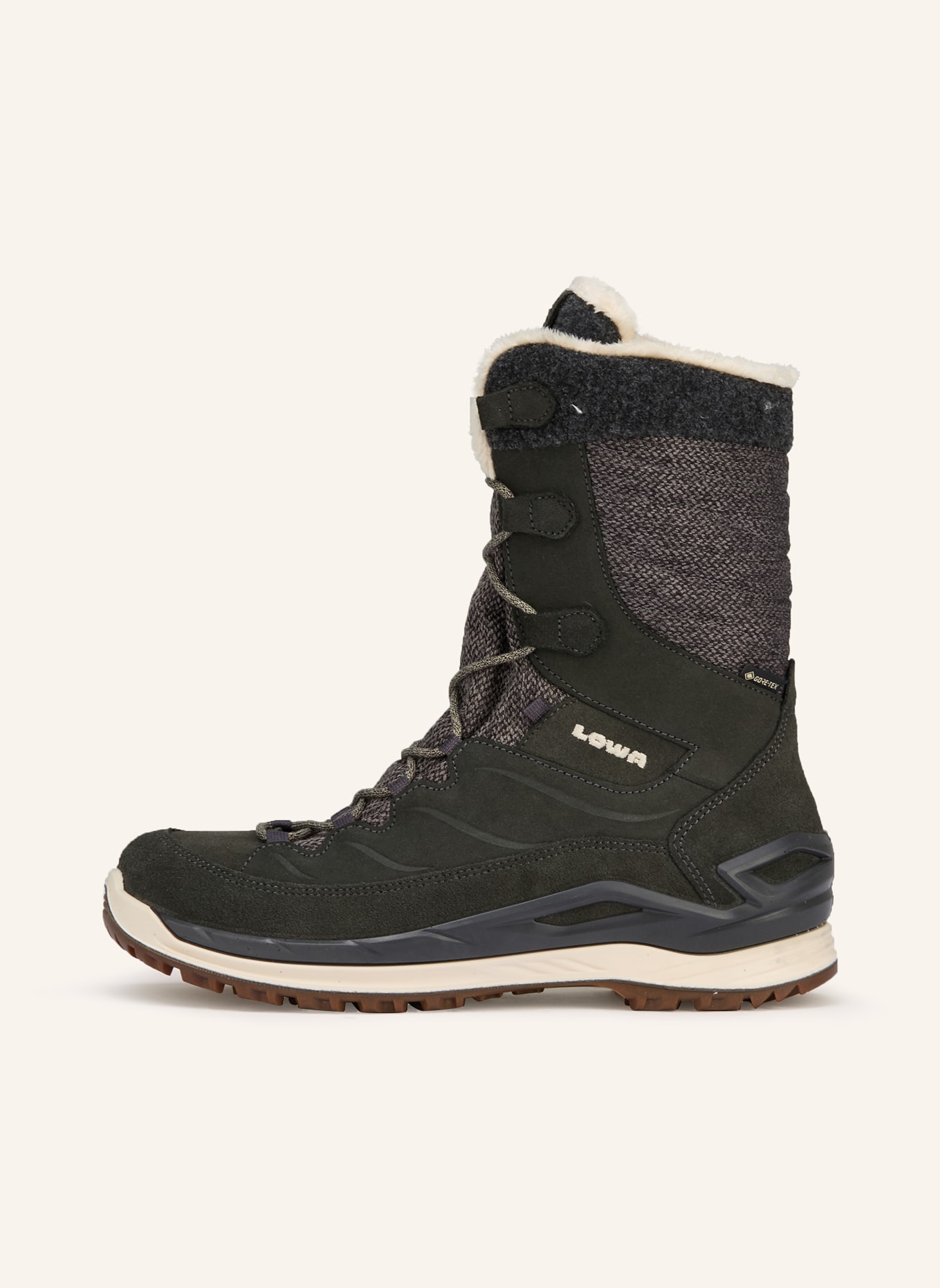 LOWA Wanderschuhe BARINA EVO GTX: DUNKELGRAU / ECRU