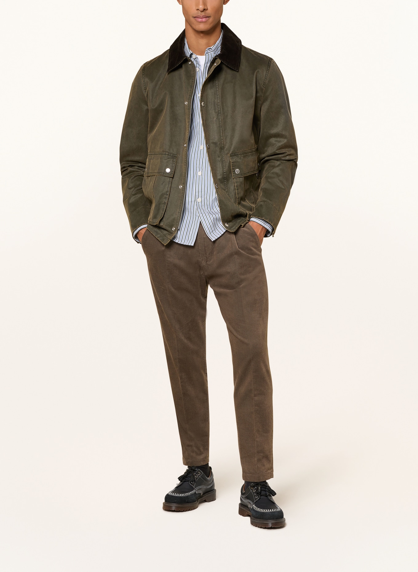 DRYKORN Anzughose CHASY Extra Slim Fit aus Cord: 2109 grün