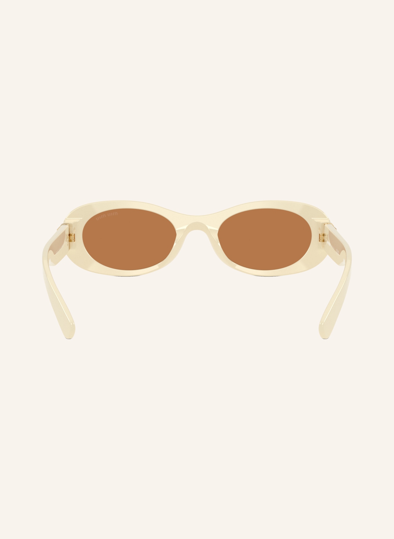 MIU MIU Sonnenbrille MU 06ZS: HELLGELB/ BRAUN