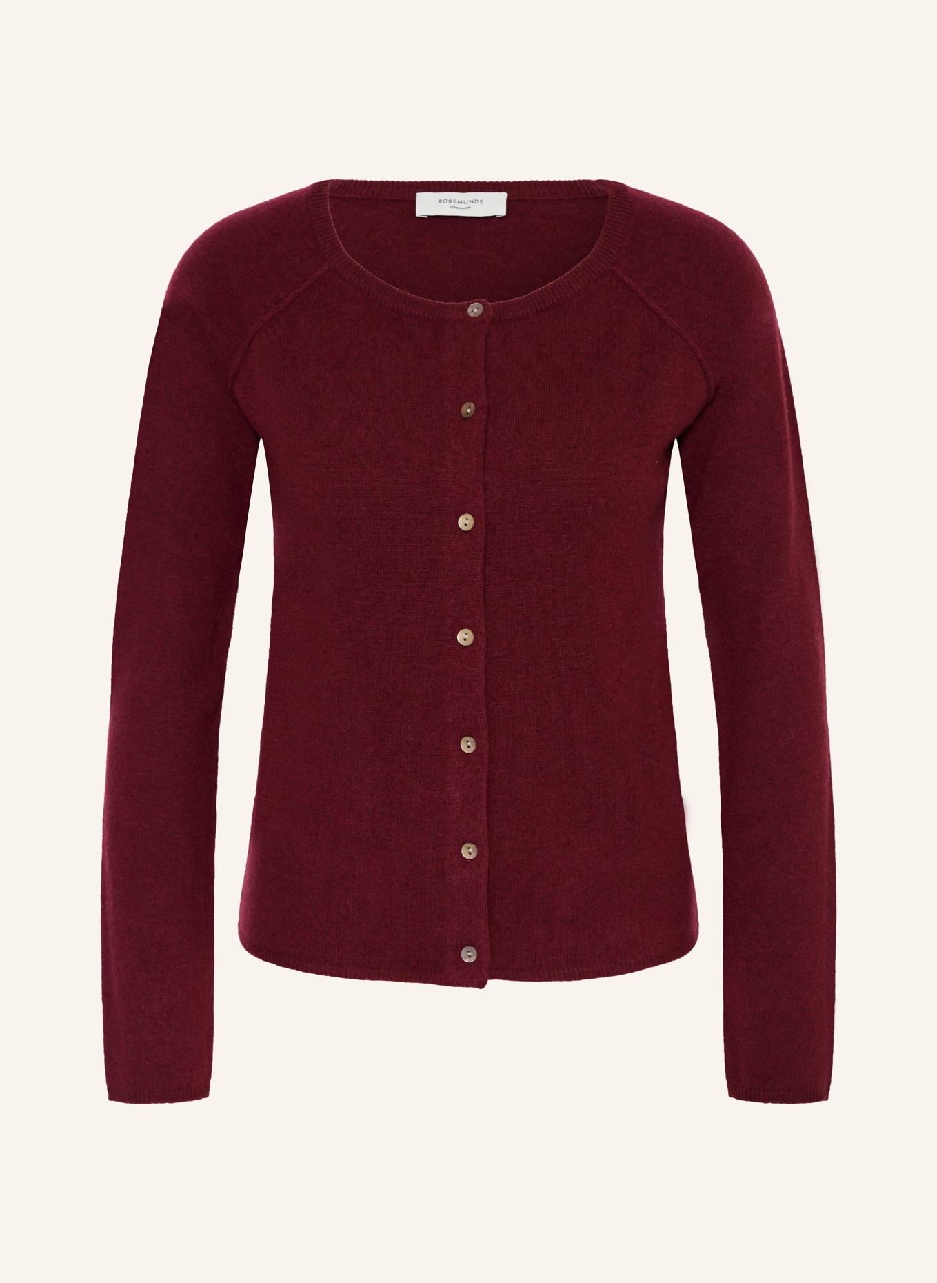 rosemunde Strickjacke LAICA mit Cashmere: DUNKELROT