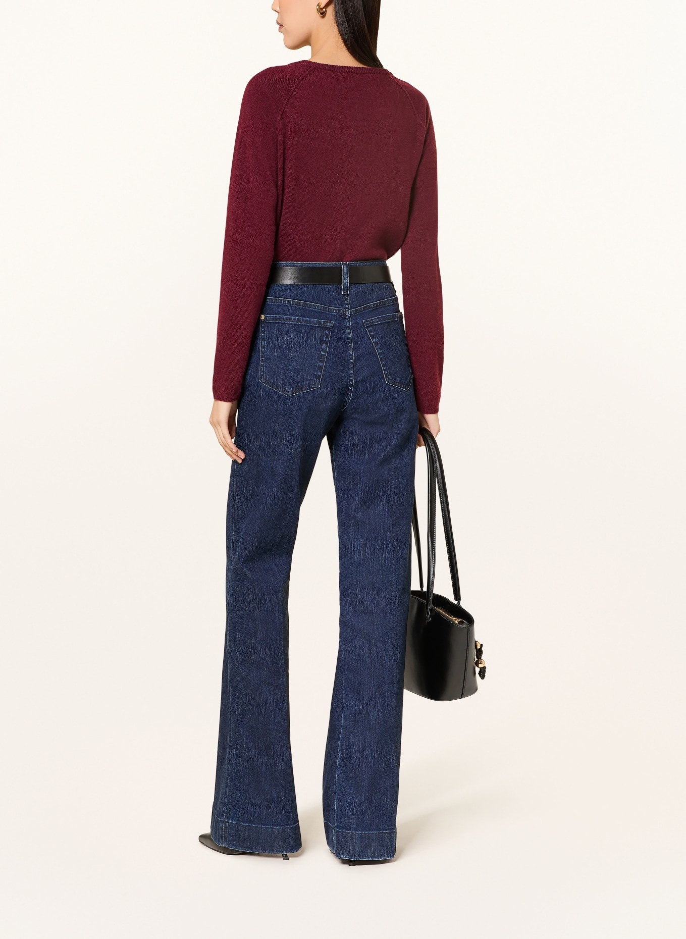 rosemunde Strickjacke LAICA mit Cashmere: DUNKELROT